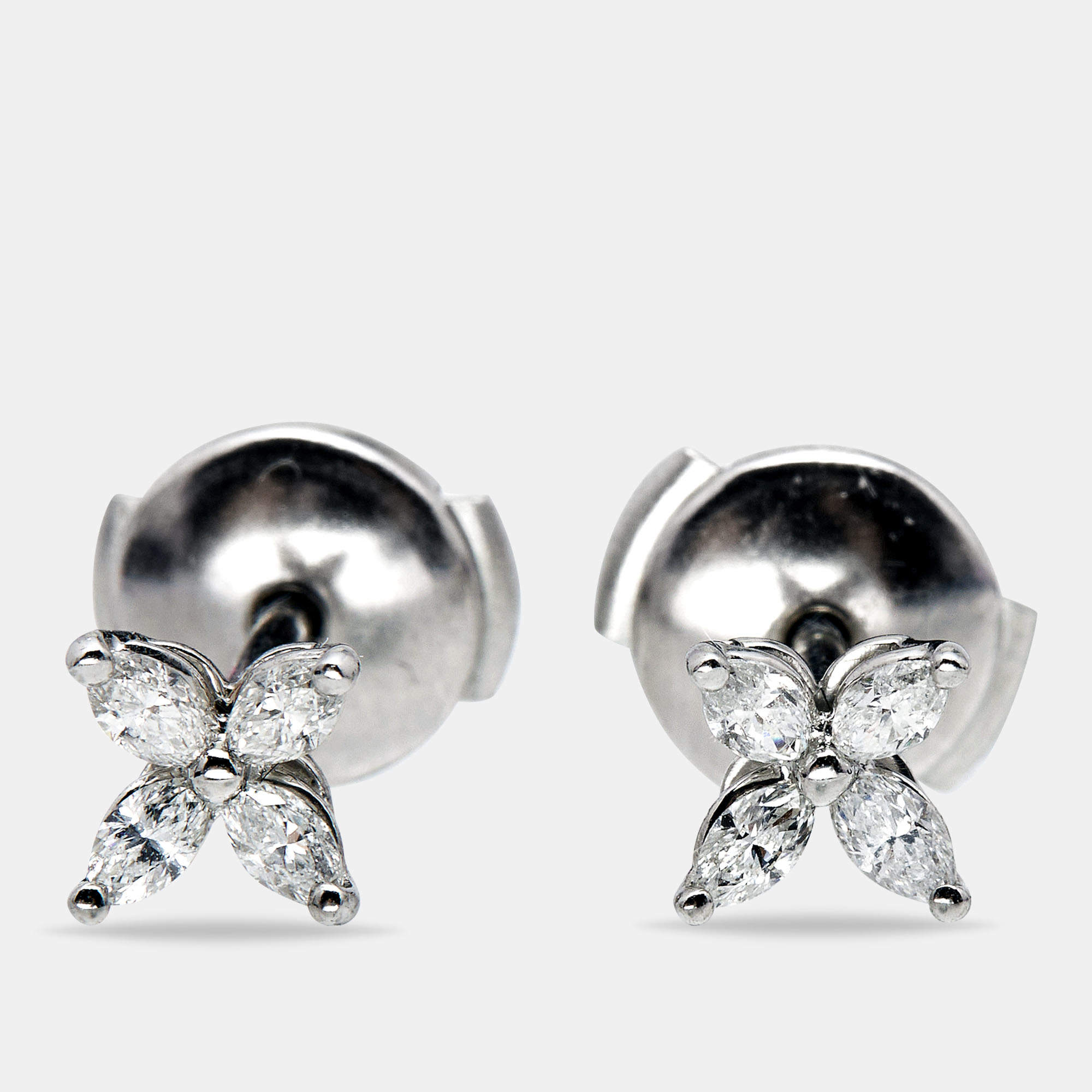 Tiffany & Co. Tiffany Victoria Diamonds Platinum Stud Earrings