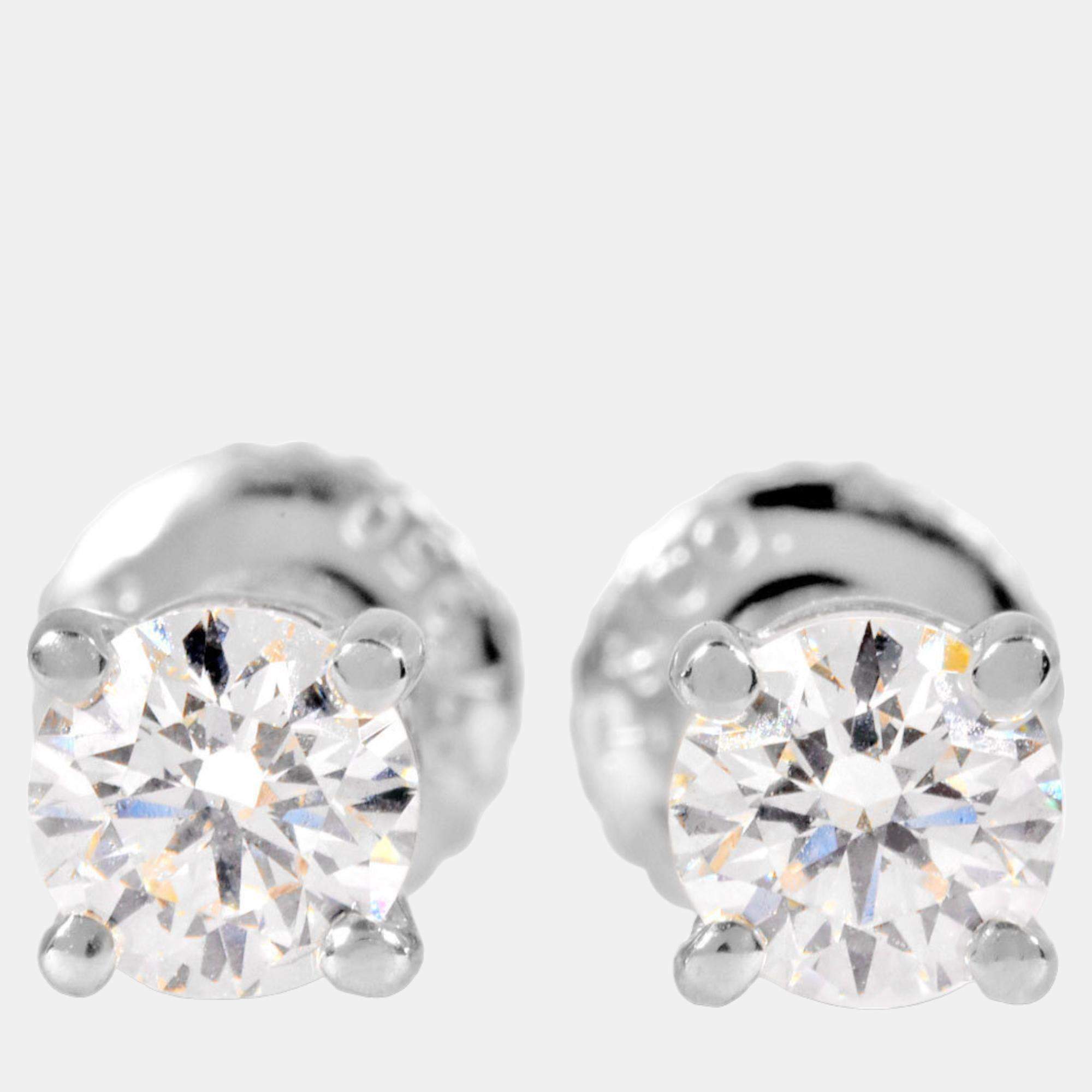 Tiffany and co solitaire sale diamond earrings