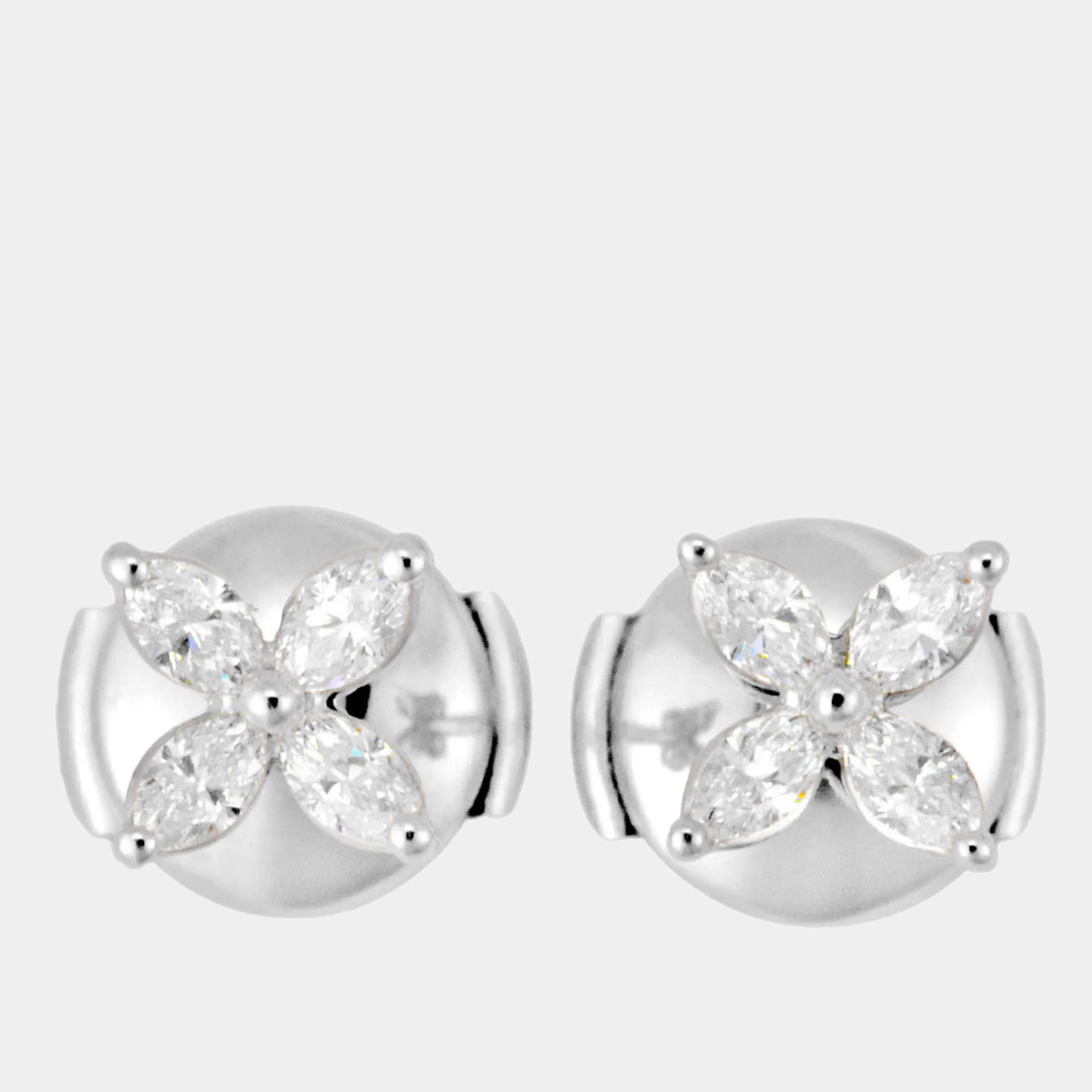 Diamond flower earrings tiffany sale