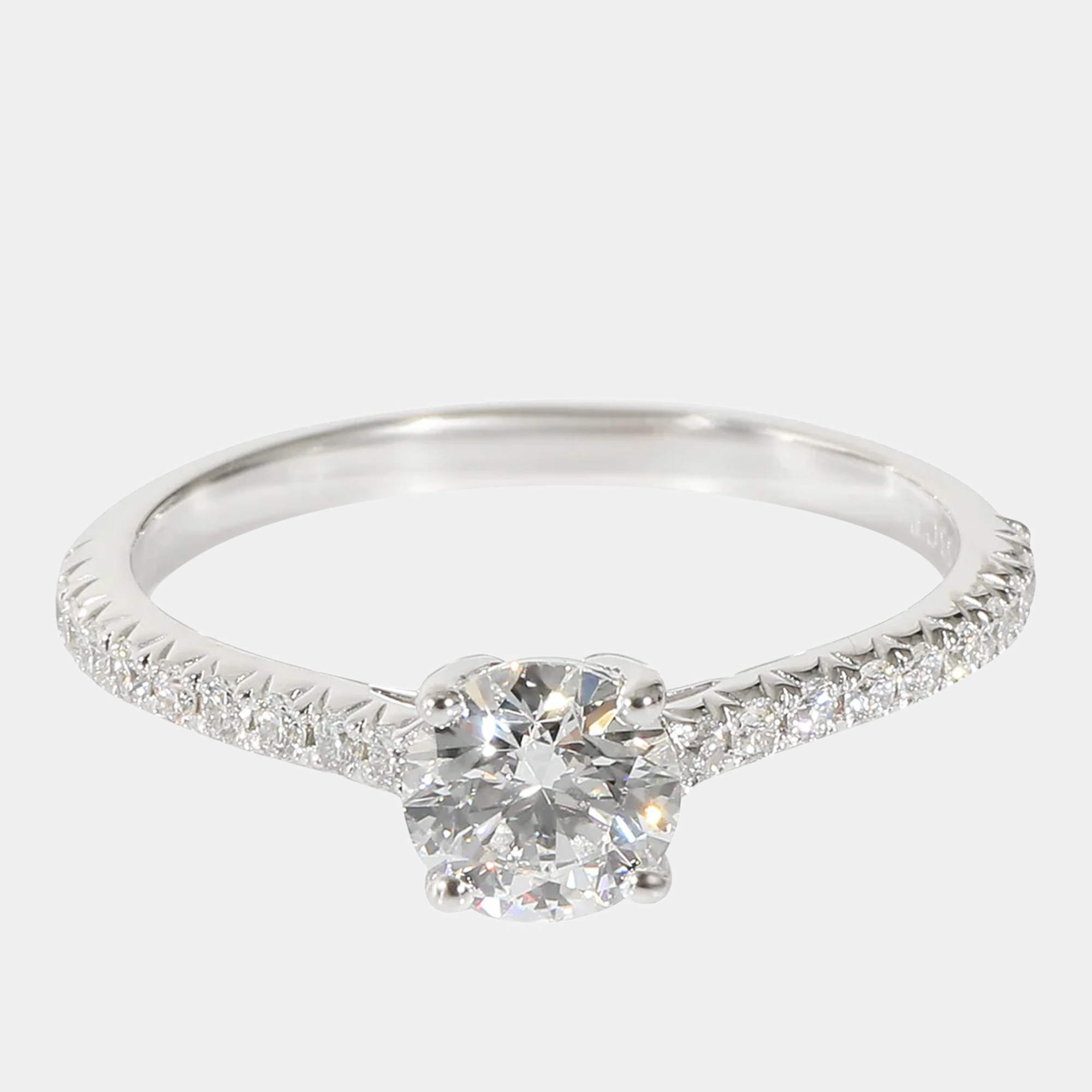 Tiffany & Co. Tiffany Novo Diamond Engagement Ring in Platinum 0.69 Ctw EU 51