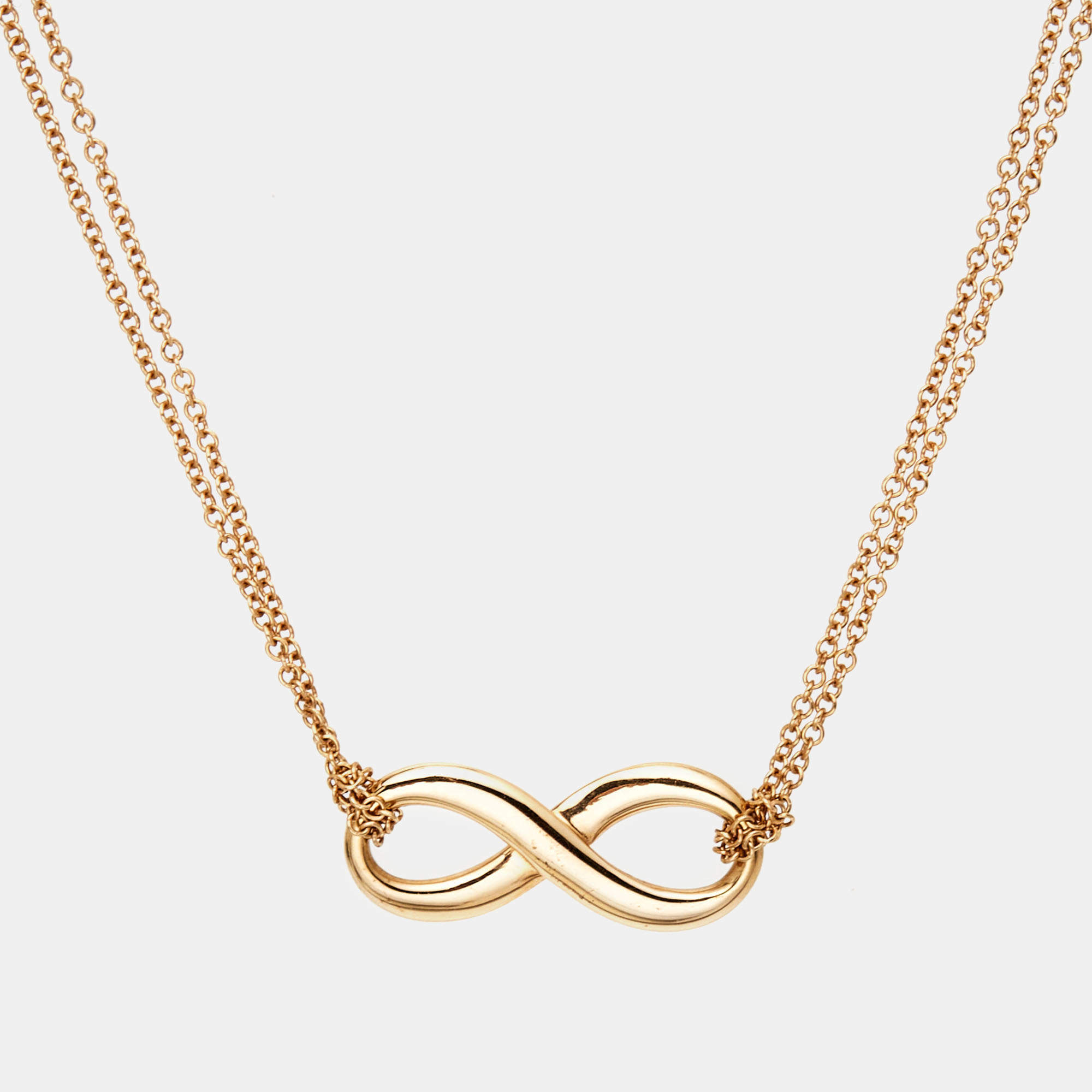 Tiffany & Co. Infinity 18k Rose Gold Necklace