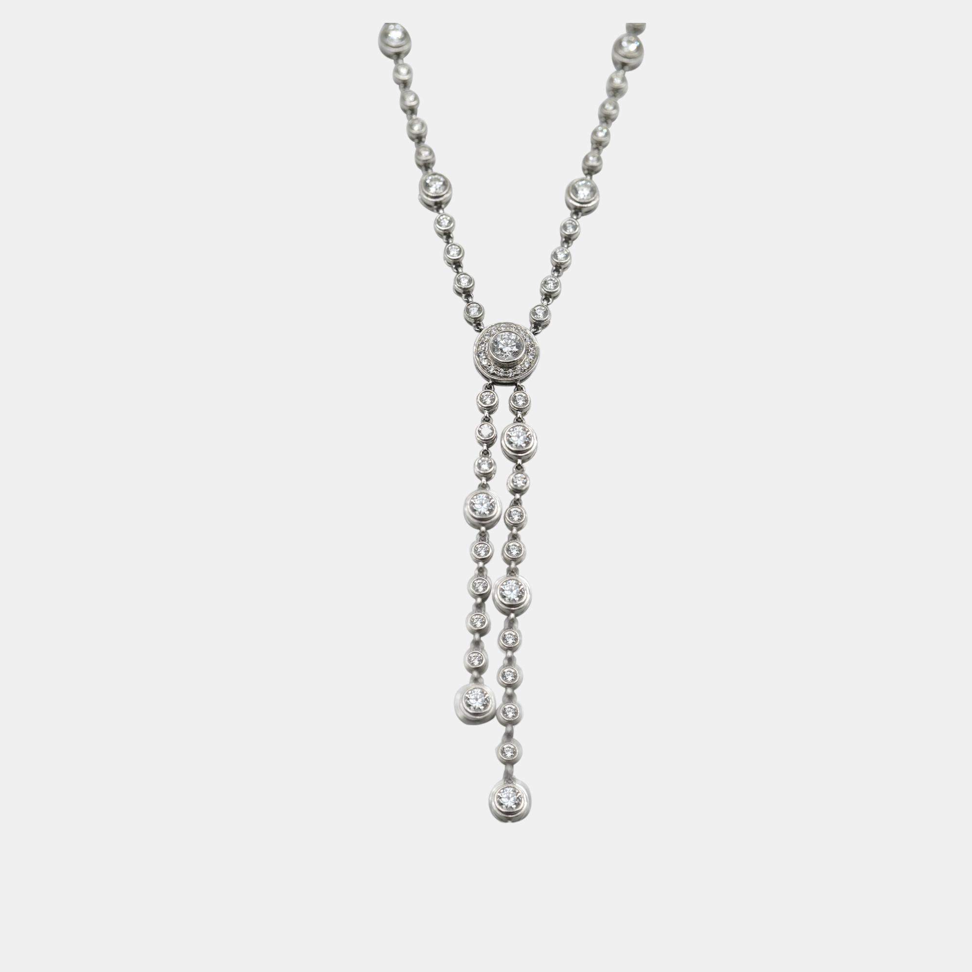 Tiffany & Co. Circlet Necklace in Platinum 4.05 CTW
