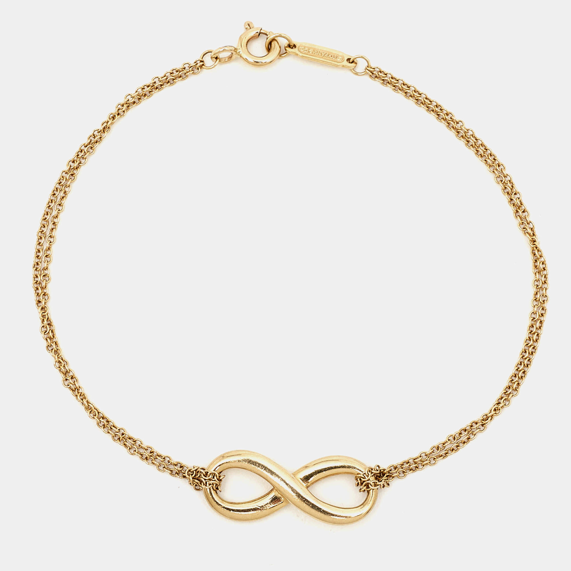 Tiffany & Co. Infinity 18k Yellow Gold Chain Bracelet 