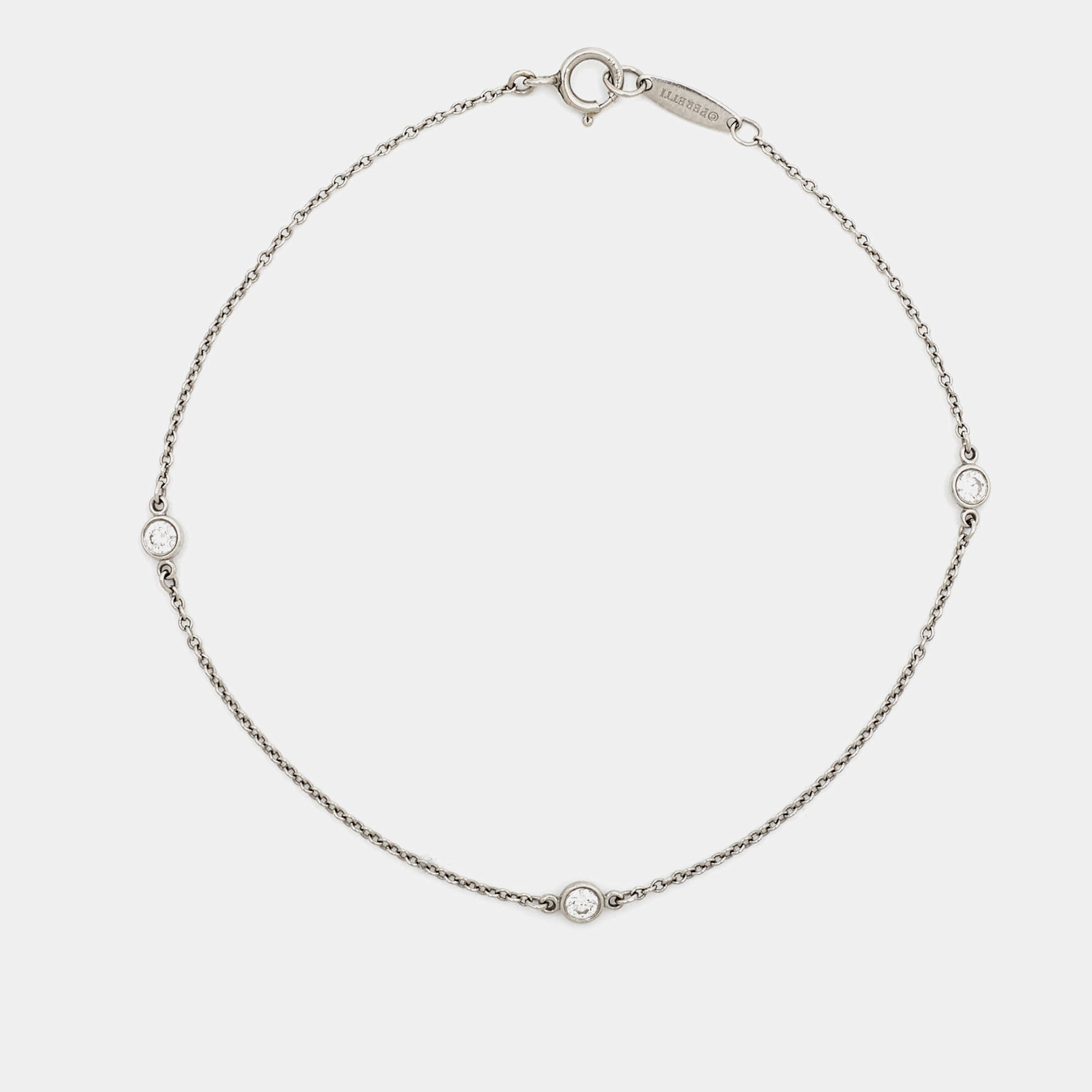 Tiffany & Co. Elsa Peretti Diamonds by the Yard Platinum Bracelet