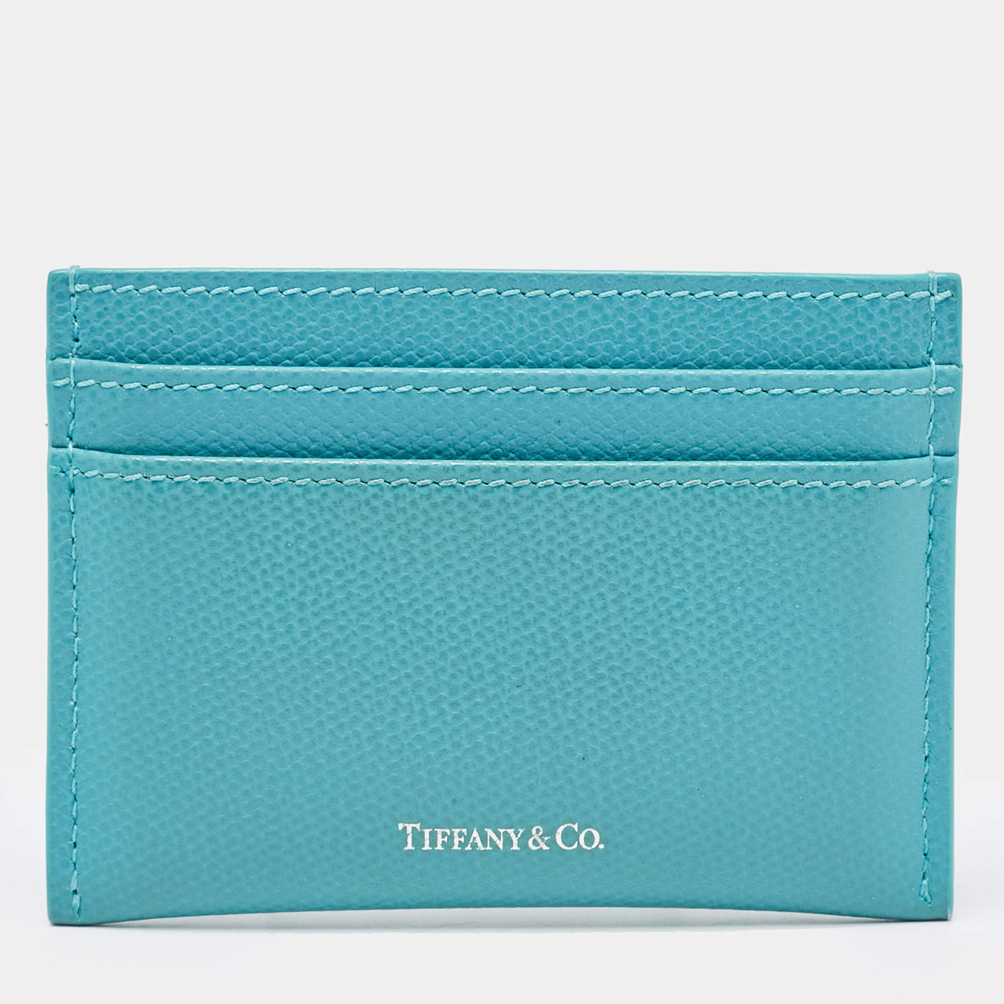 Tiffany&CO★Square Card Case in Vivid Tanzanite Blue Leather tiffany-tsquare-card-case-