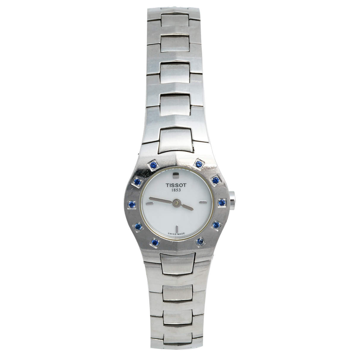 Pre Owned Tissot Mother of Pearl Stainless Steel L521.112 Women's Wristwatch 23 mm