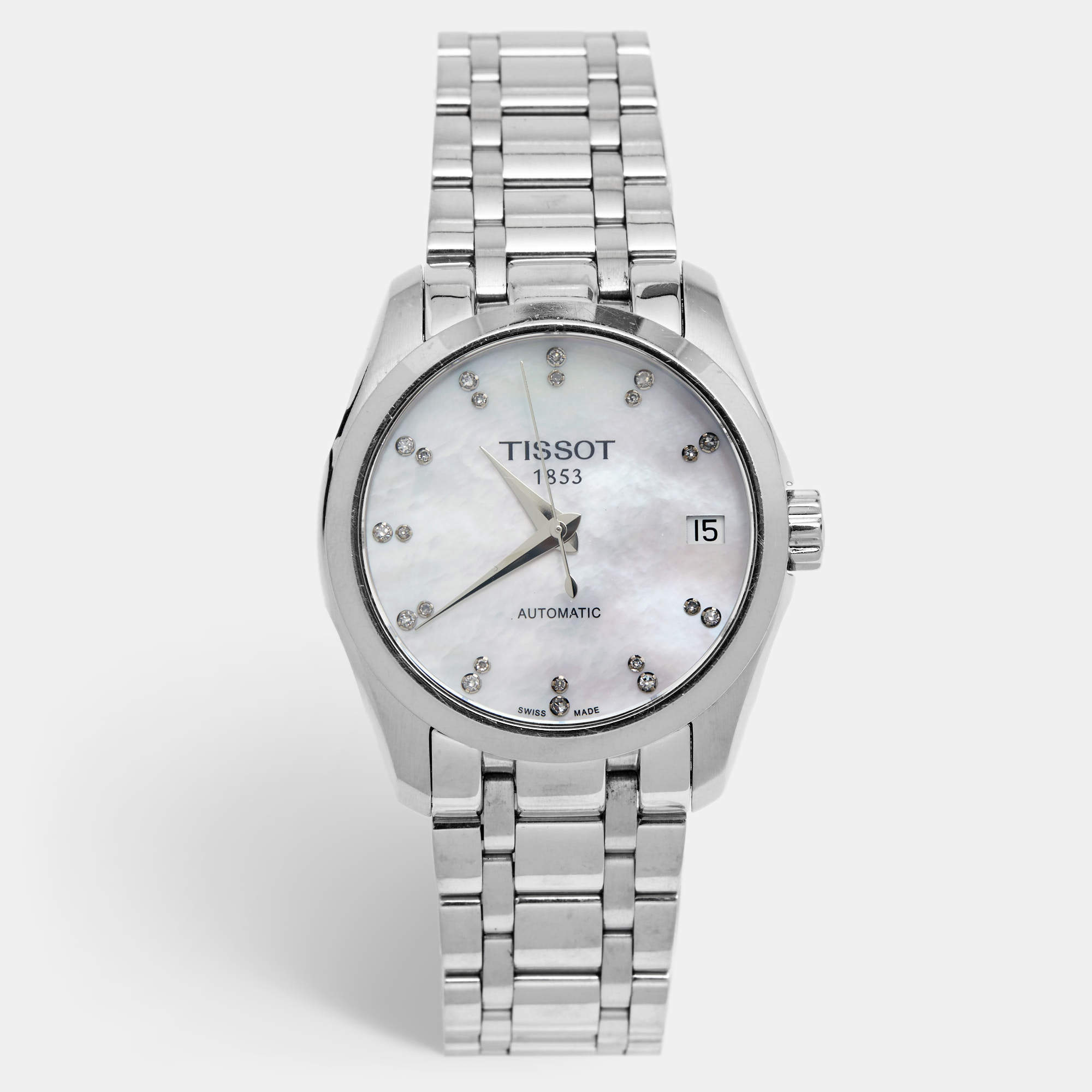 Pre Owned Tissot  Stainless Steel Couturier Quartz Women's Wristwatch