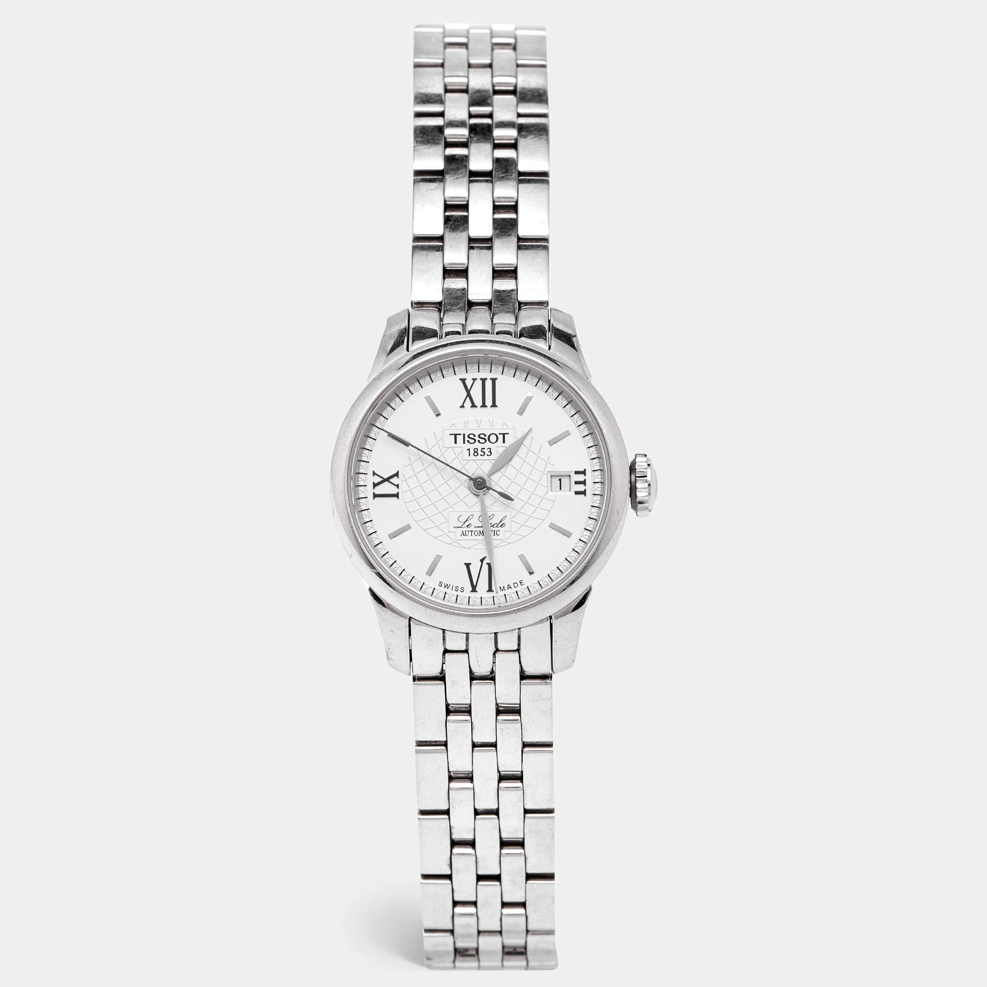 Tissot Silver Stainless Steel Le Locle T41.1.183.33 Women's Wristwatch 25.30 mm