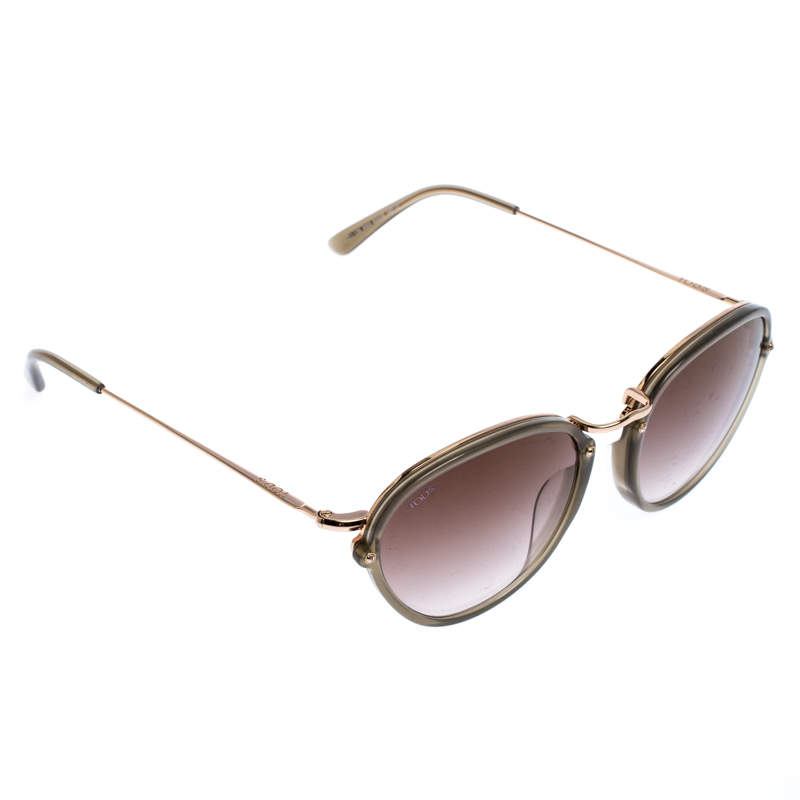 Tod's Gold/Grey Gradient TO 139 Aviator Sunglasses