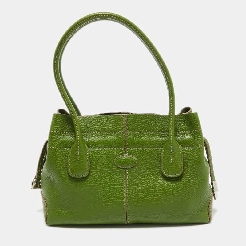 Tod's Green Leather D Bag Media Tote