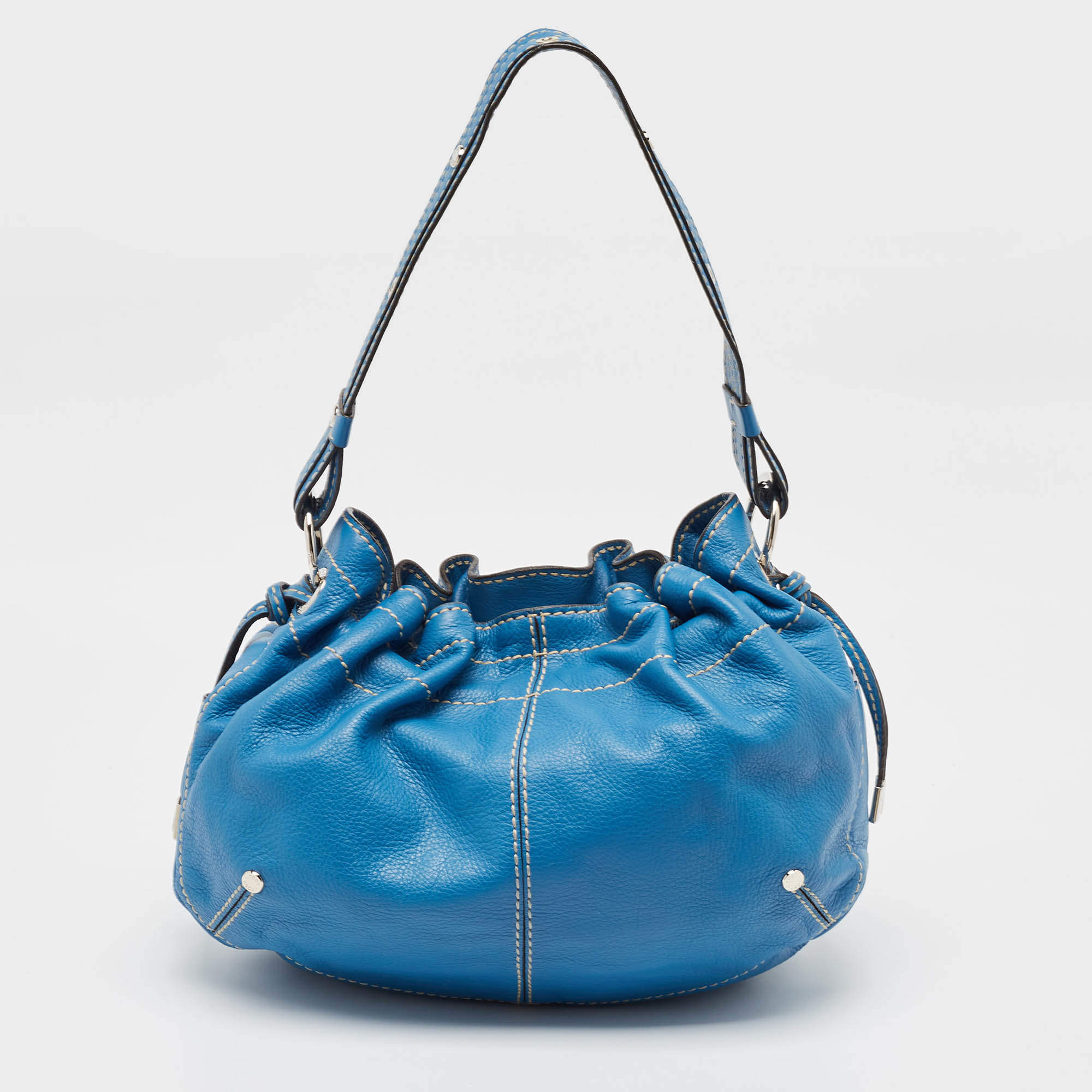 Tod's Blue Leather Hobo