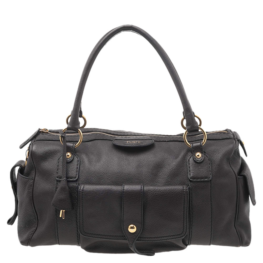 Pre Owned Tod's Dark Brown Leather Shoulder Bag