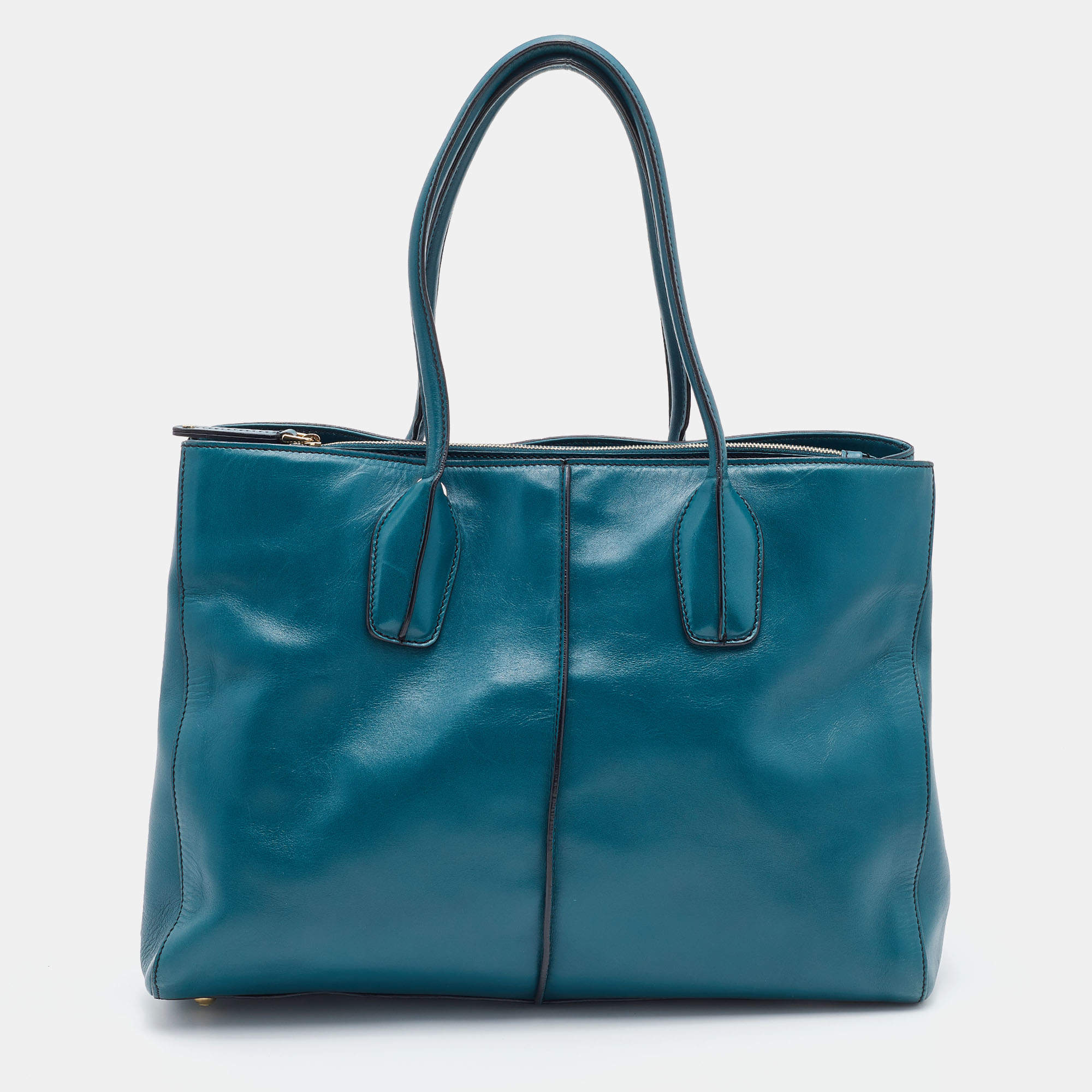 Tod's Blue Leather D-Styling Tote
