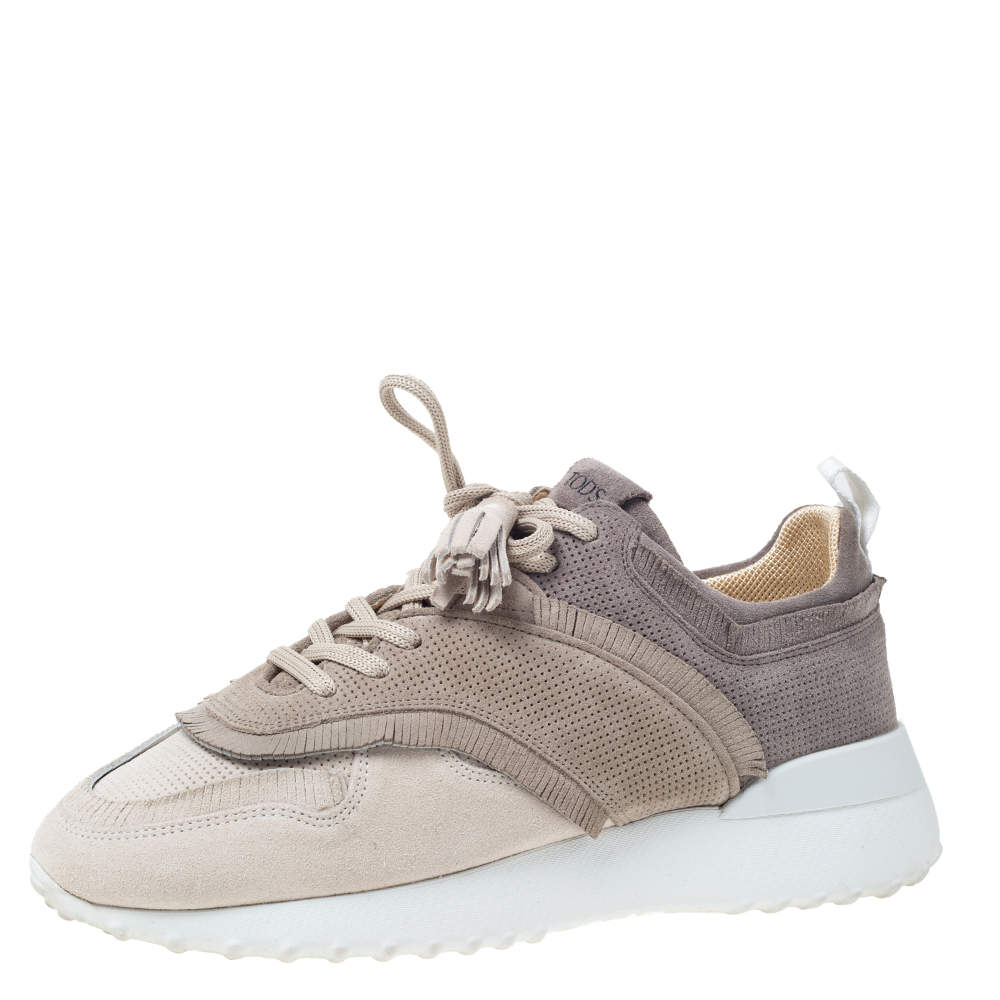 tod's fringe suede sneaker