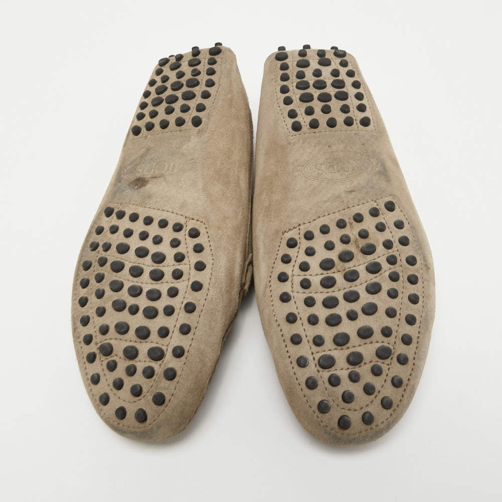 مملوكة مسبقًا Tod's Brown Suede Slip On Loafers Size 37