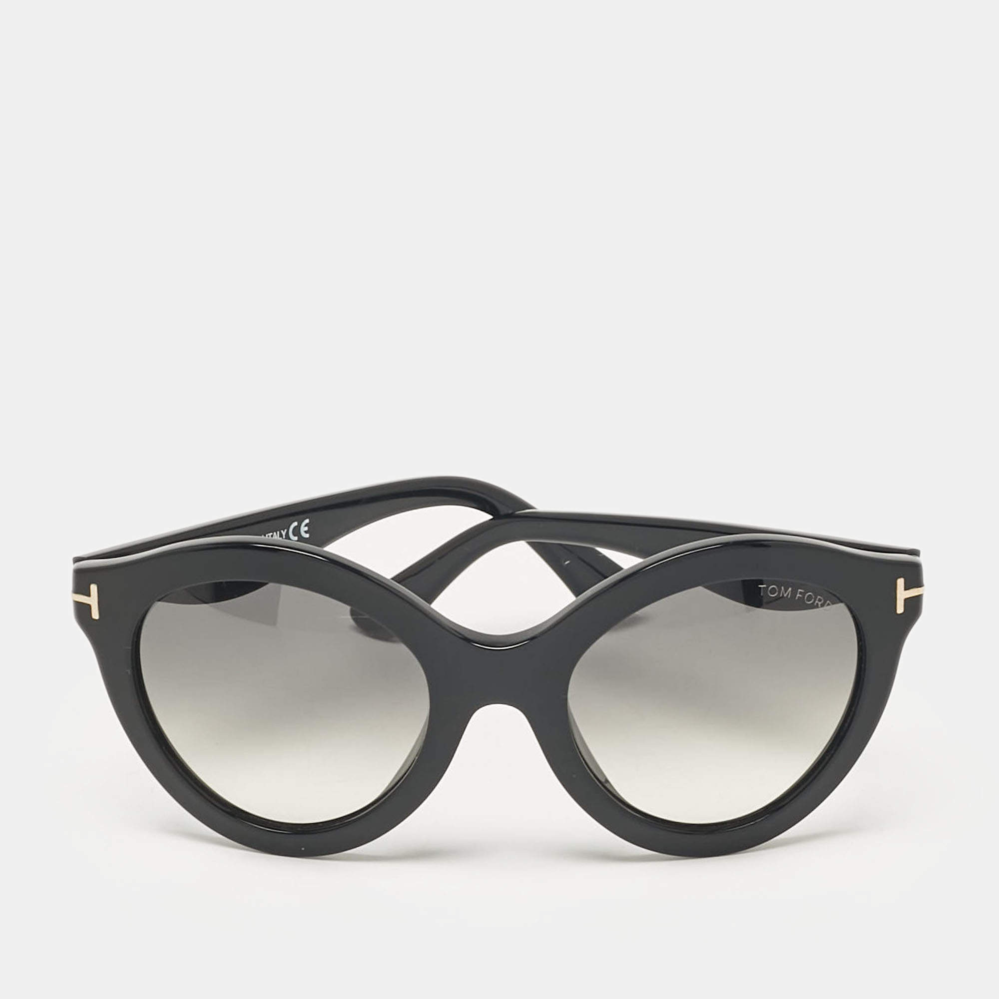 Tom Ford Black Gradient Chiara TF359 Cat Eye Sunglasses