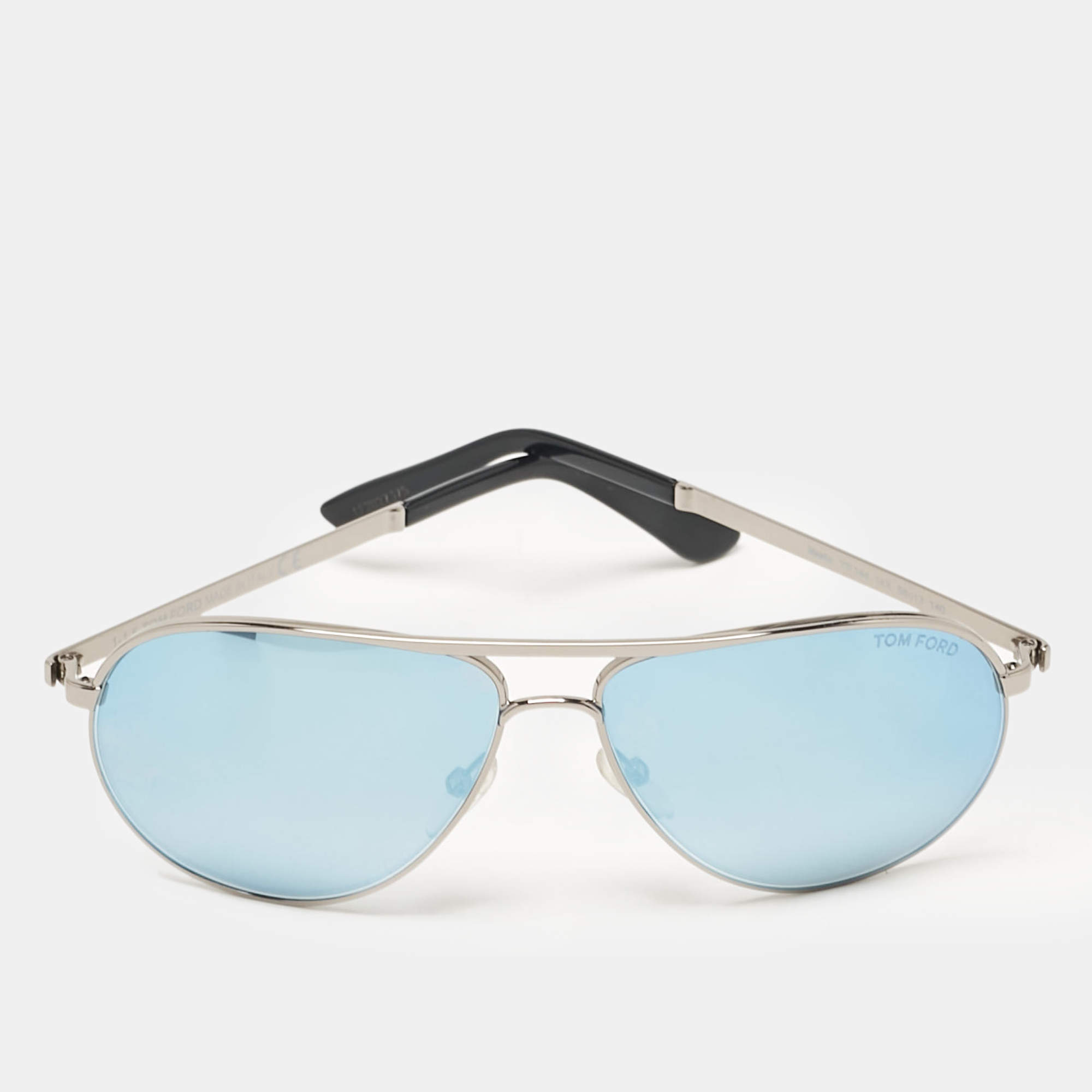 Tom Ford Blue Mirrored TF144 Marko Aviator Sunglasses