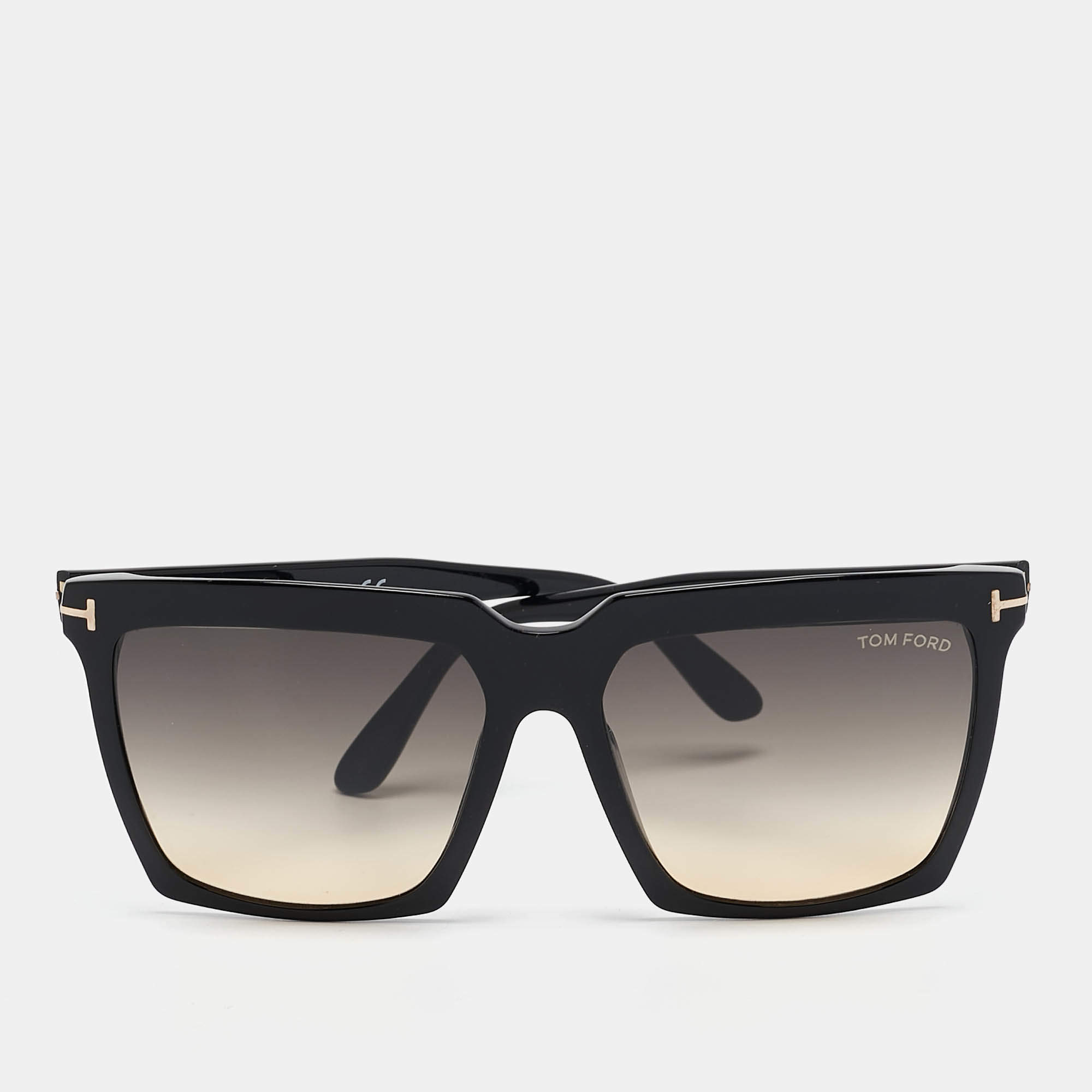 Tom Ford Black Gradient  Sabrina-02 TF764 Square Sunglasses