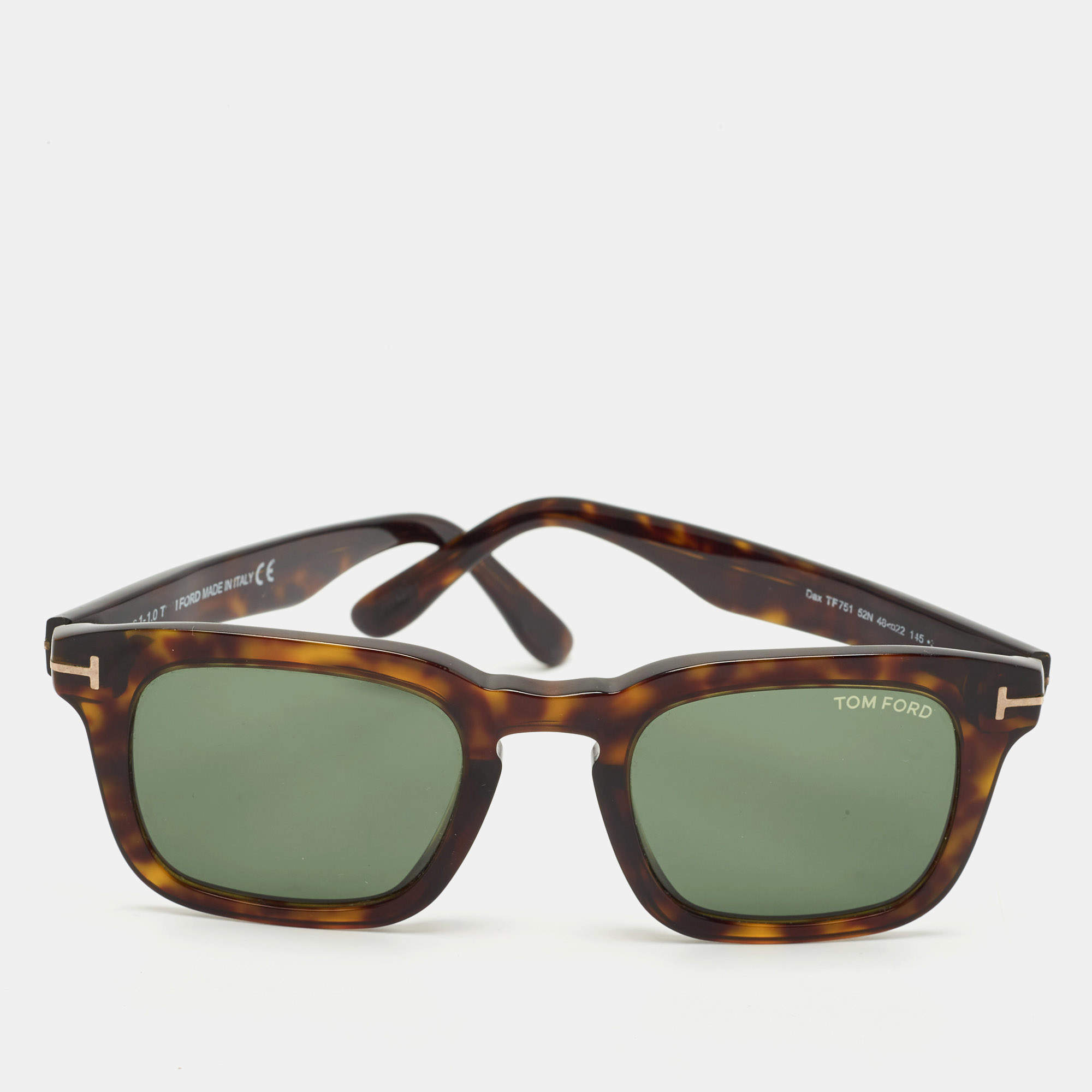 Tom Ford Tortoise Brown TF751 Dax Square Sunglasses