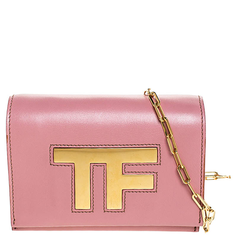 Tom Ford Pink Leather TF Small Chain Crossbody Bag Tom Ford | TLC
