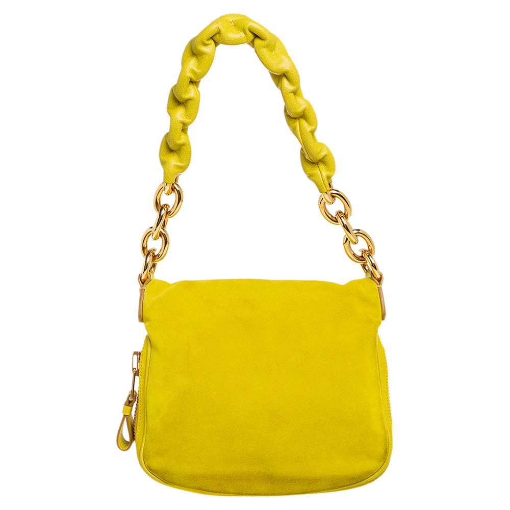 Tom Ford Yellow Suede Jennifer Shoulder Bag Tom Ford | TLC