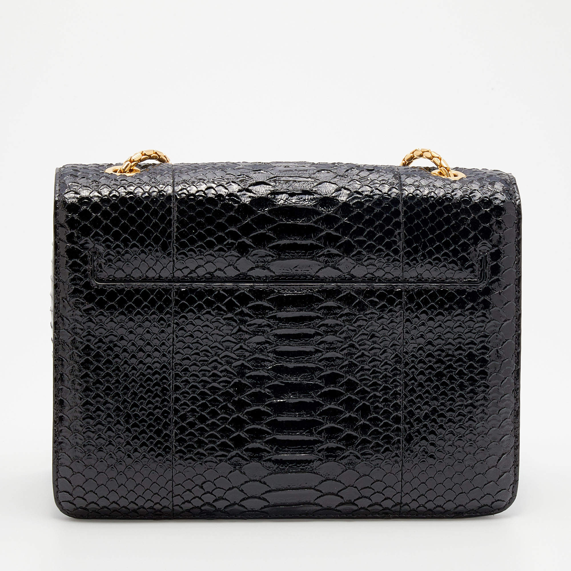 Sienna Medium Python Embossed Leather Satchel
