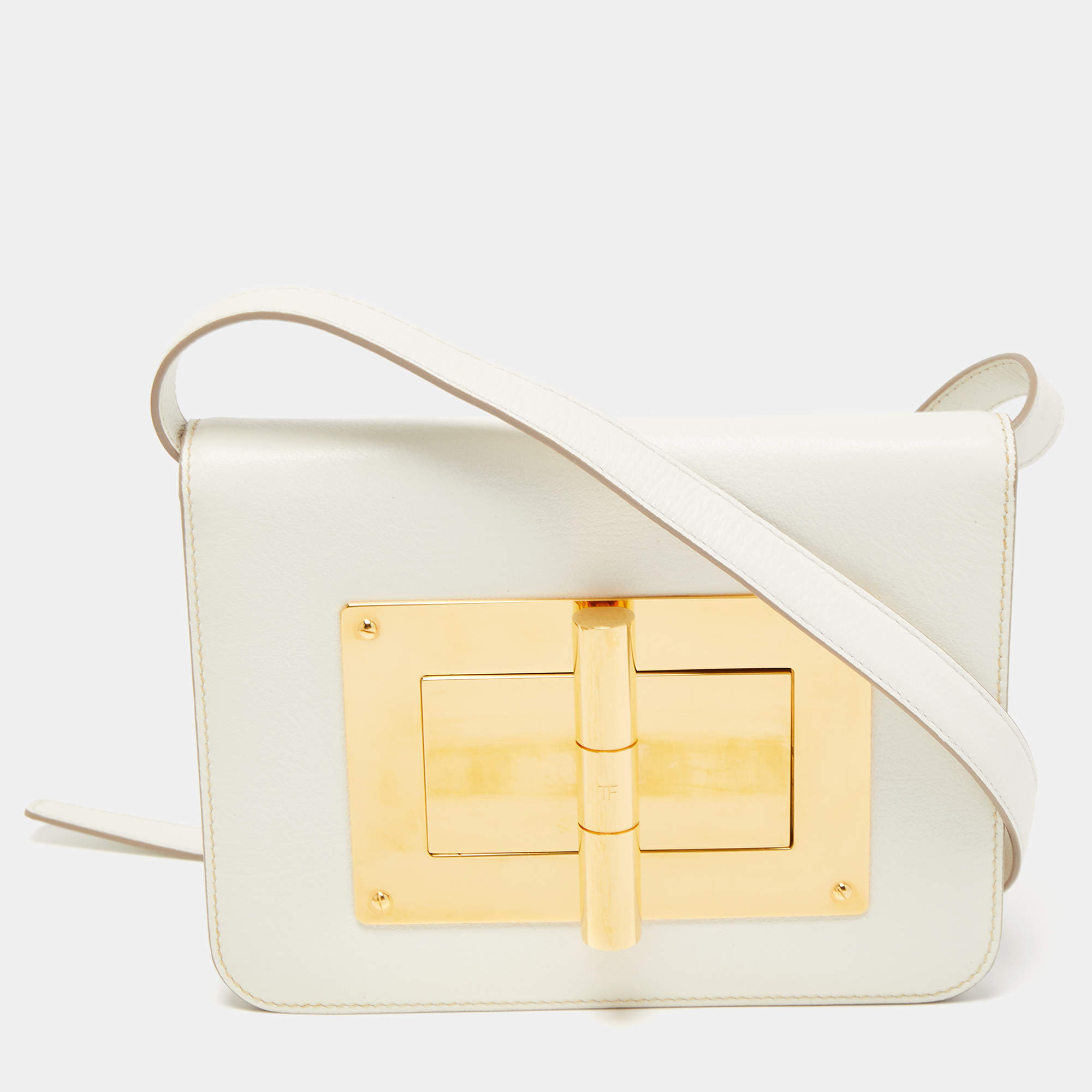 Pre Owned Tom Ford Off White Small Natalia Crossbody Bag