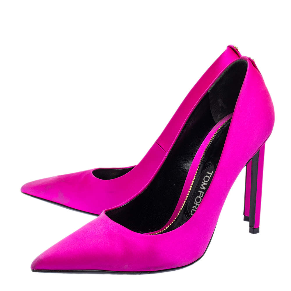 Tom Ford Pink Satin Pointed Toe Pumps Size  Tom Ford | TLC