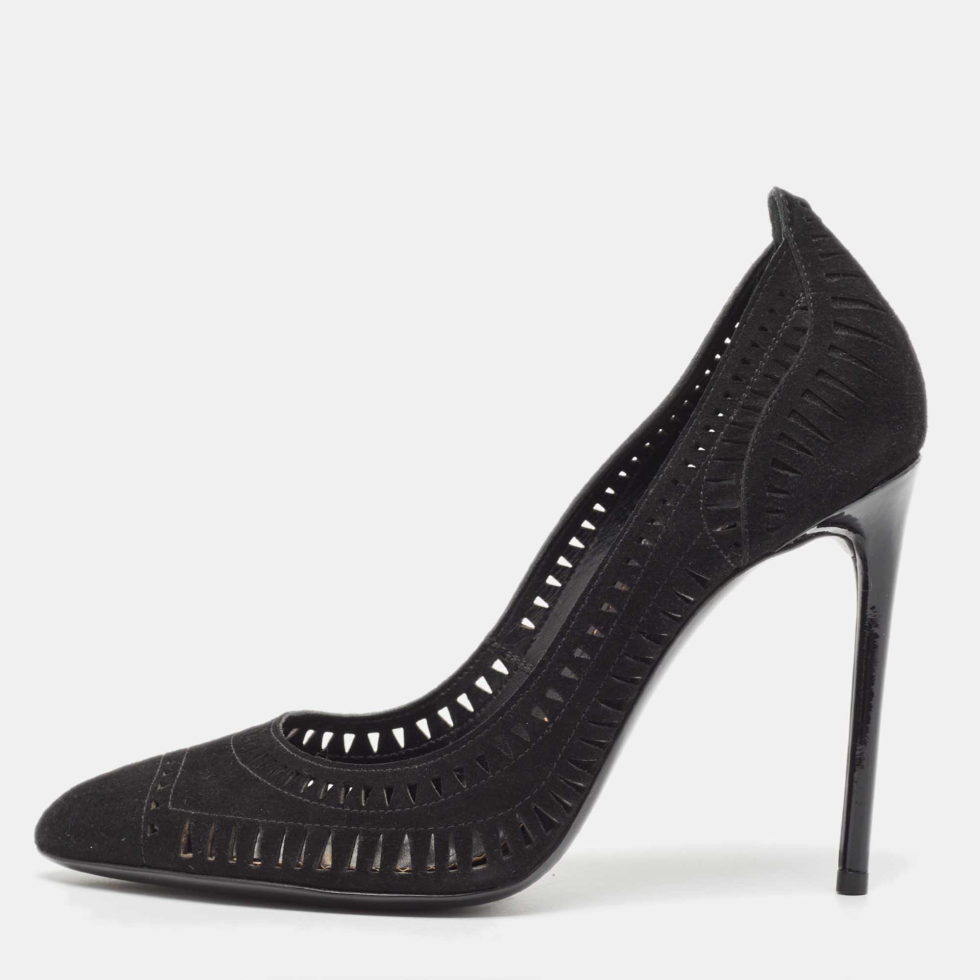 Tom Ford Black Suede Slip On Pumps Size 38