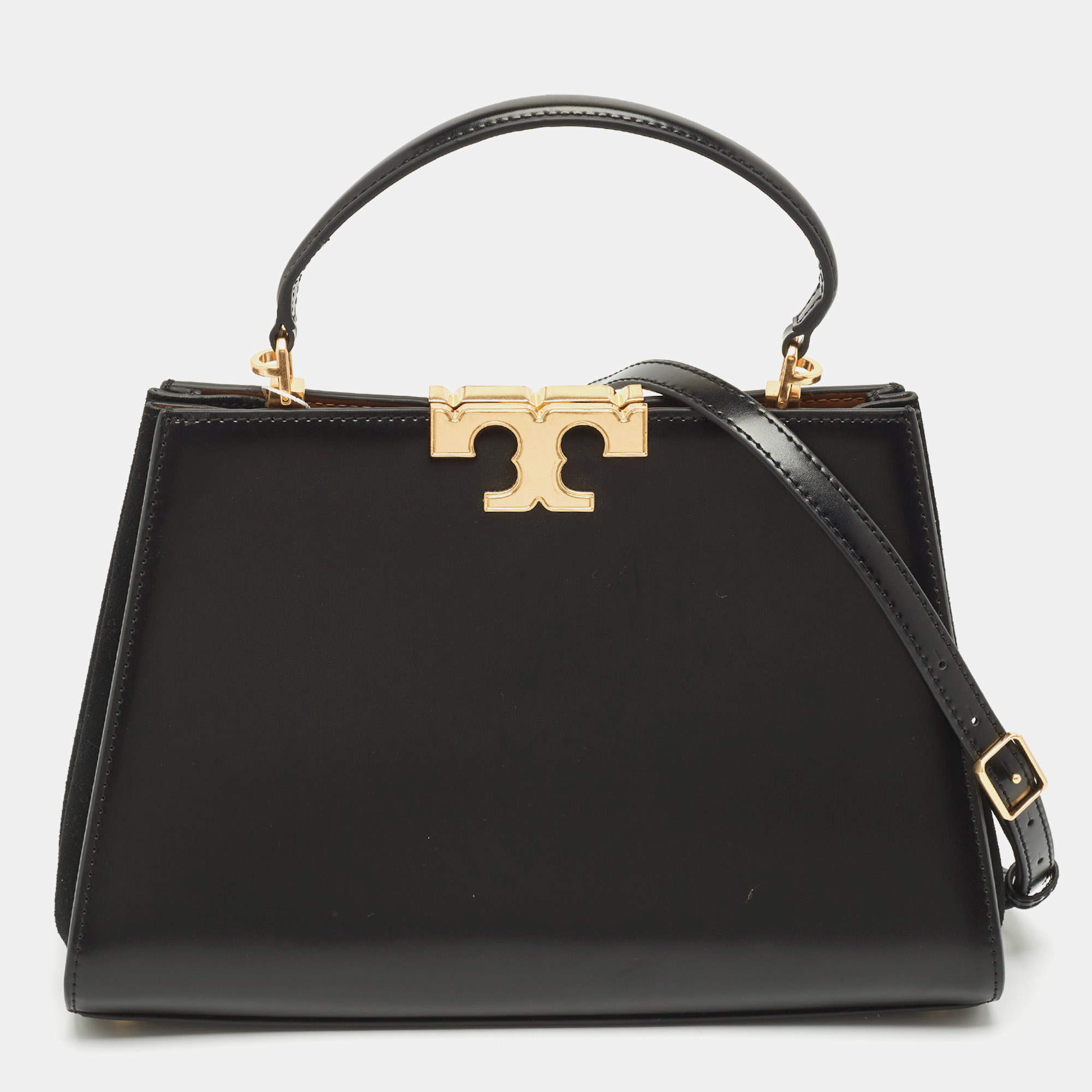 Tory Burch Black Leather Eleanor Satchel
