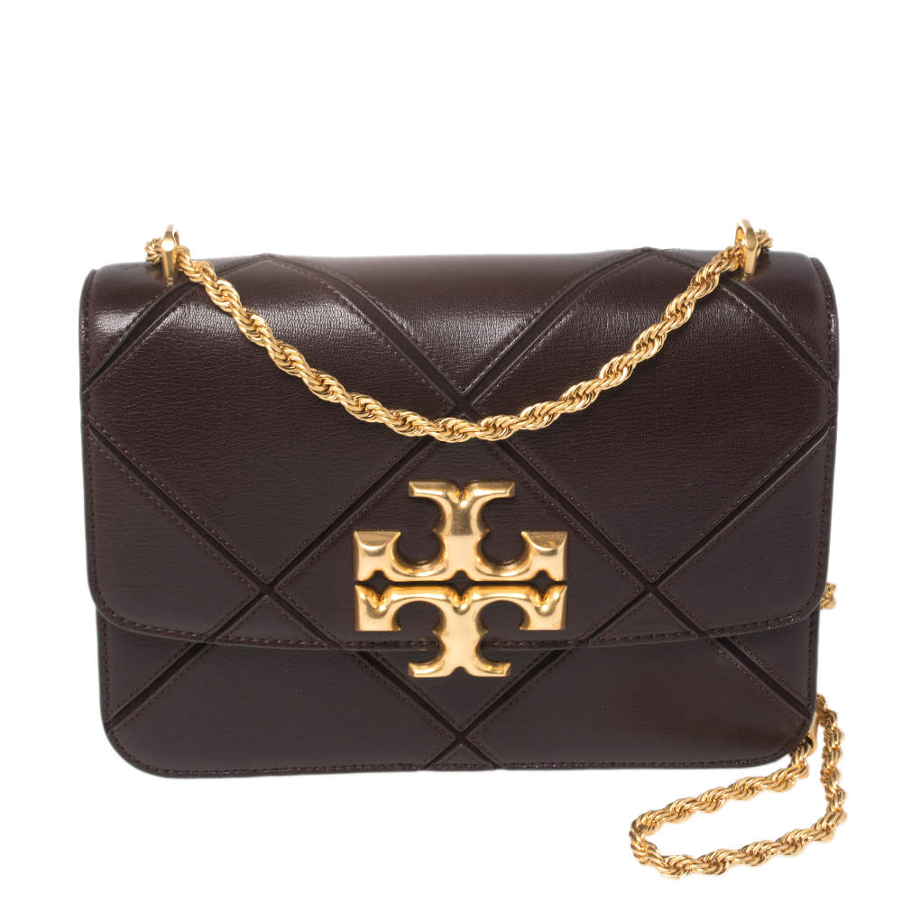 Tory Burch Burgundy Diamond Quilted Leather Eleanor Shoulder Bag Tory Burch | TLC Tory Burch Burgundy Diamond Quilted Leather Eleanor Shoulder Bag Tory Burch | TLC