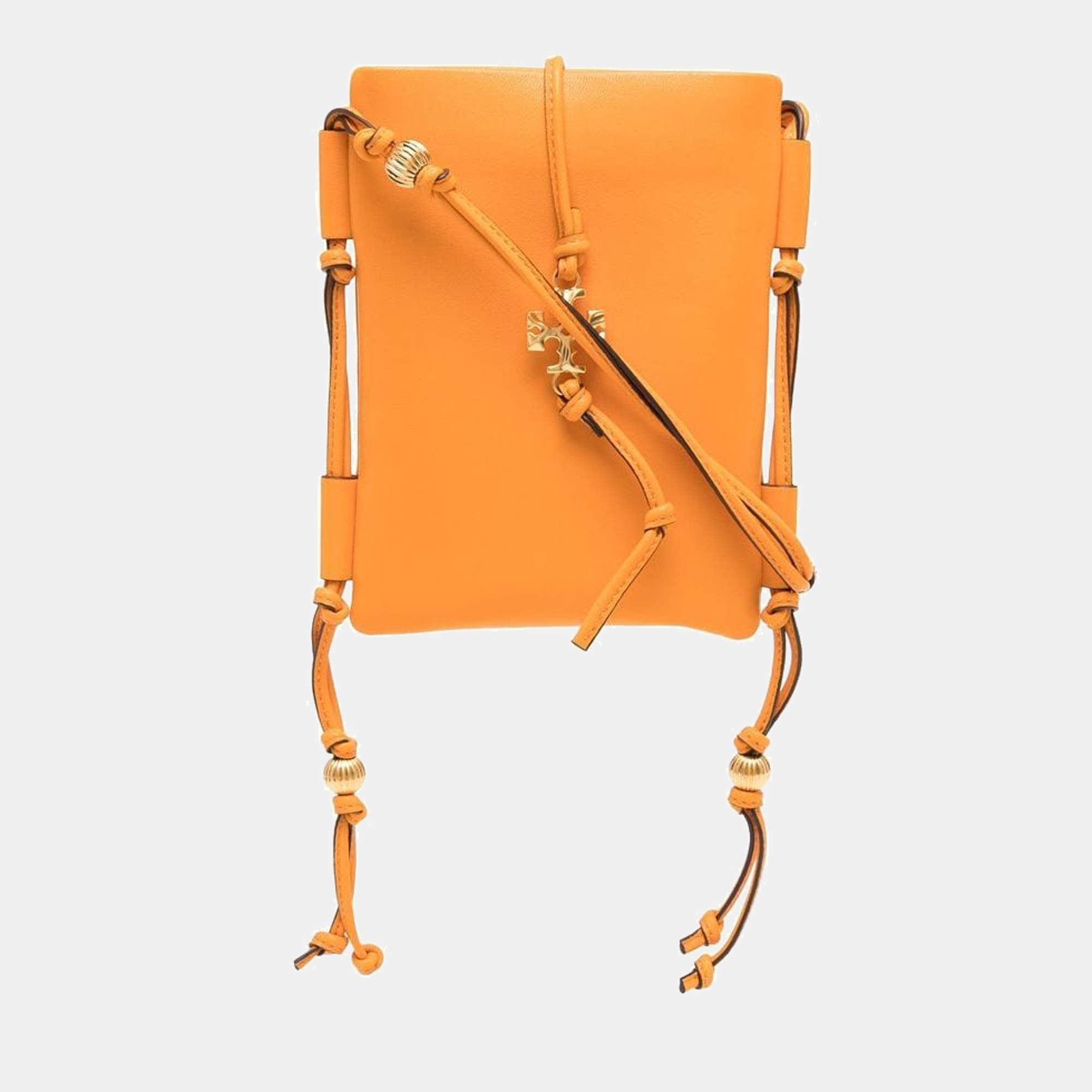 Tory Burch Robinson Mini Patent Leather Shoulder Bag in Orange