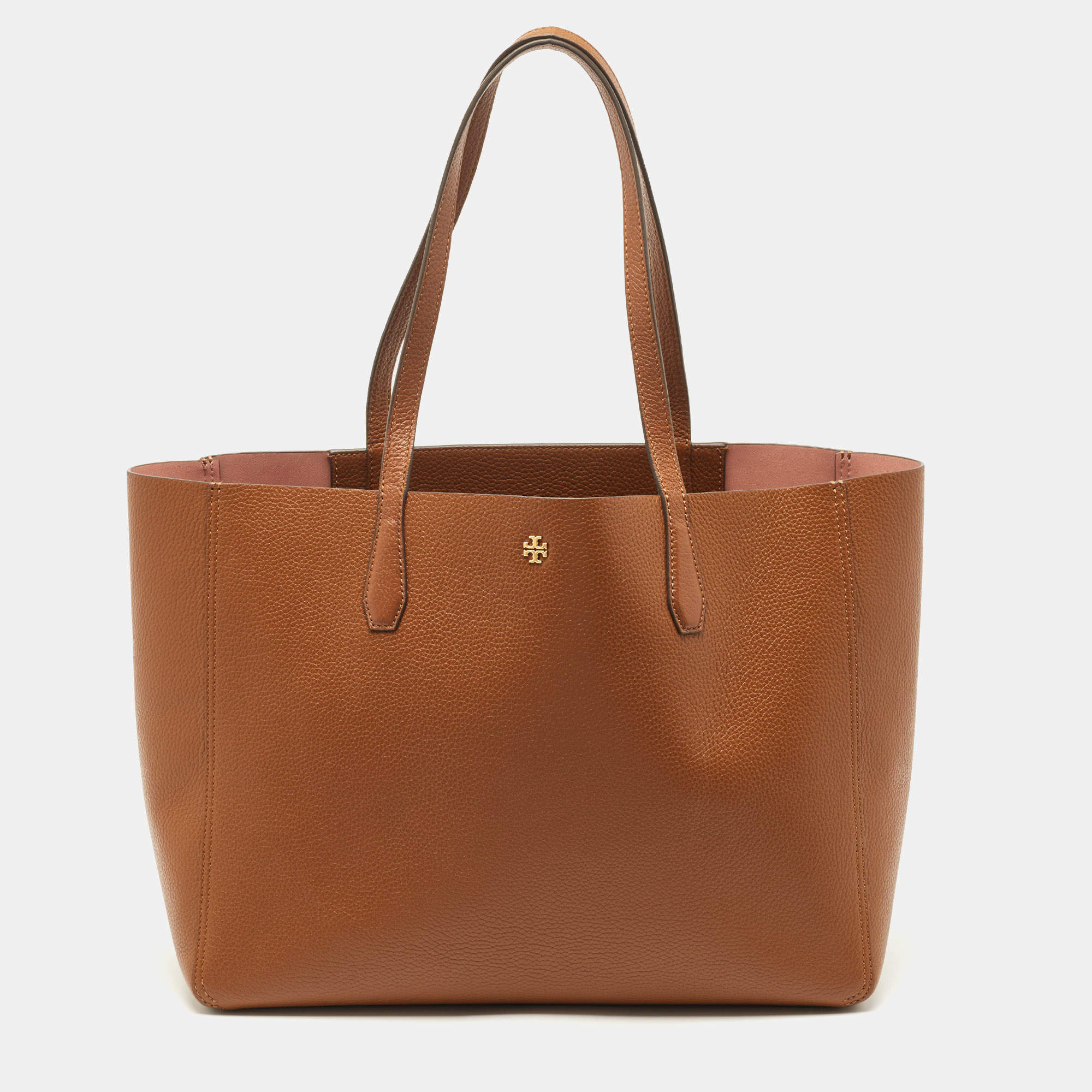 Pre Owned Tory Burch Brown Leather Blake Tote