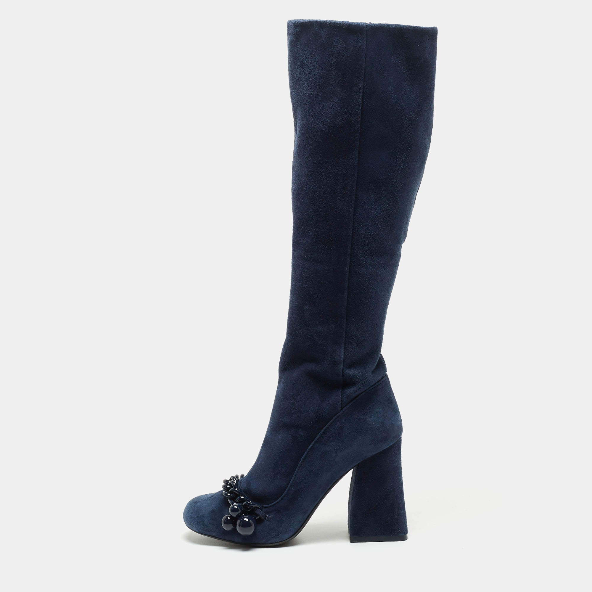 Tory burch midnight blue cheap elliott boots