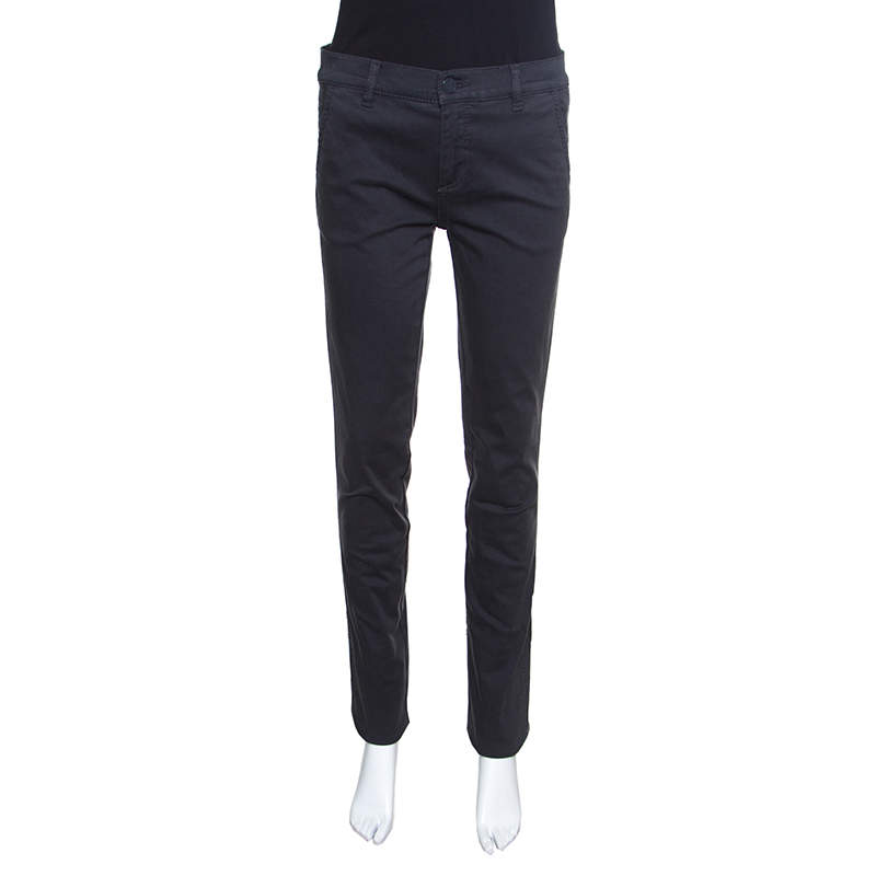 Tory Burch Grey Sabrina Flare Stretch Phantom Pants M