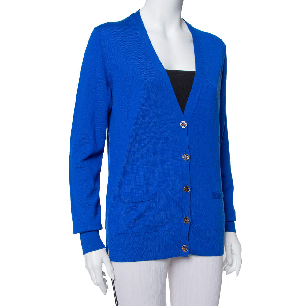 Tory burch madeline hot sale merino wool cardigan