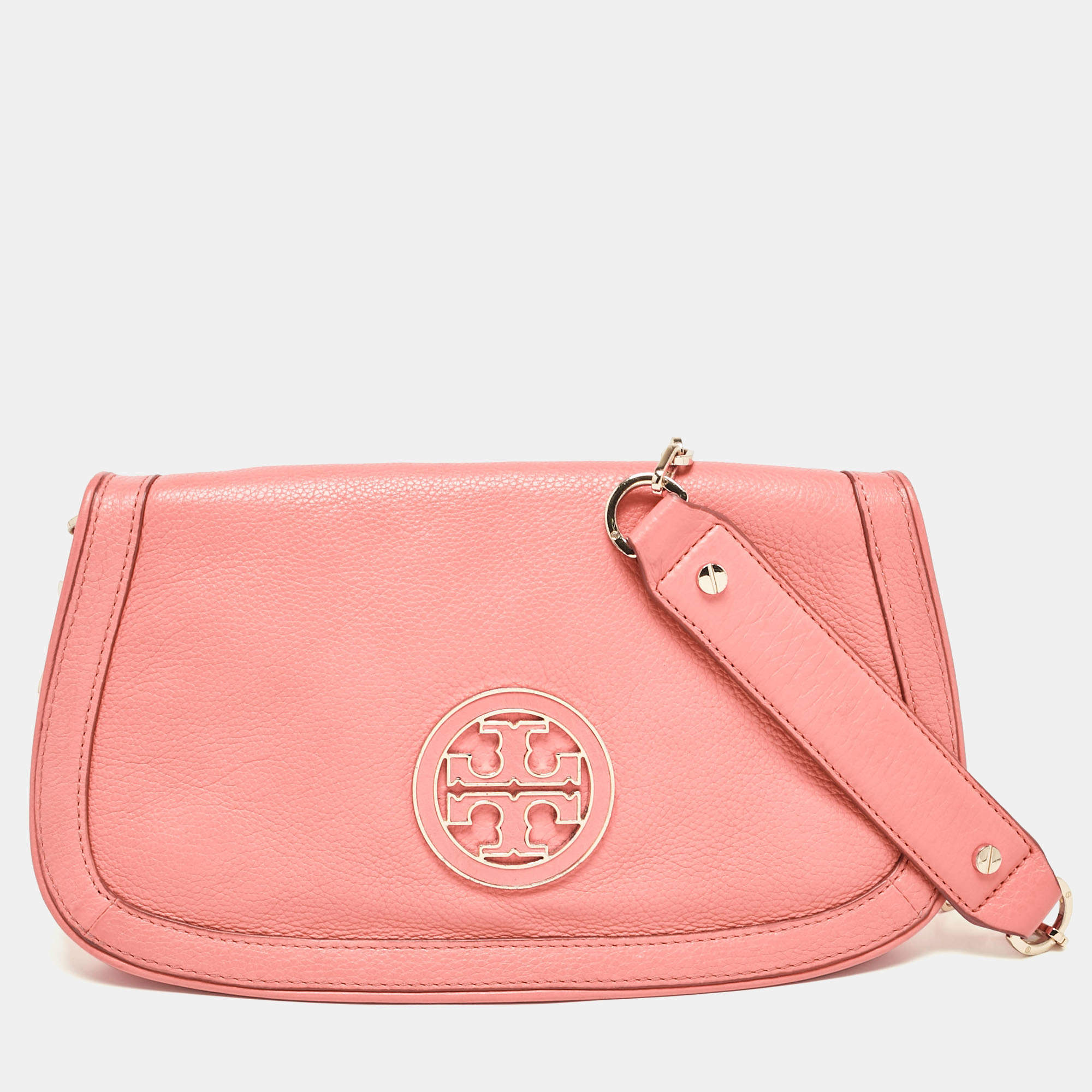 TORY BURCH Coral outlet Flap Clutch