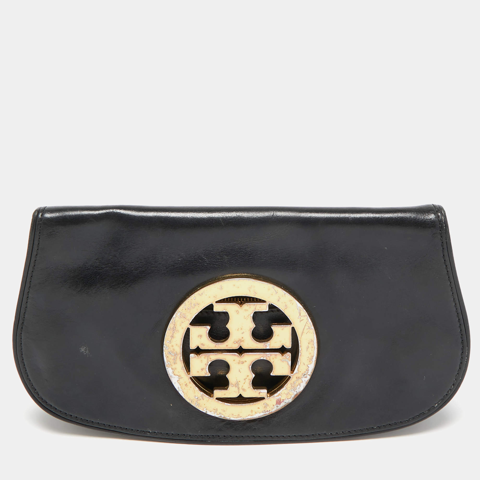 Tory Burch Black Leather Britten Crossbody Bag
