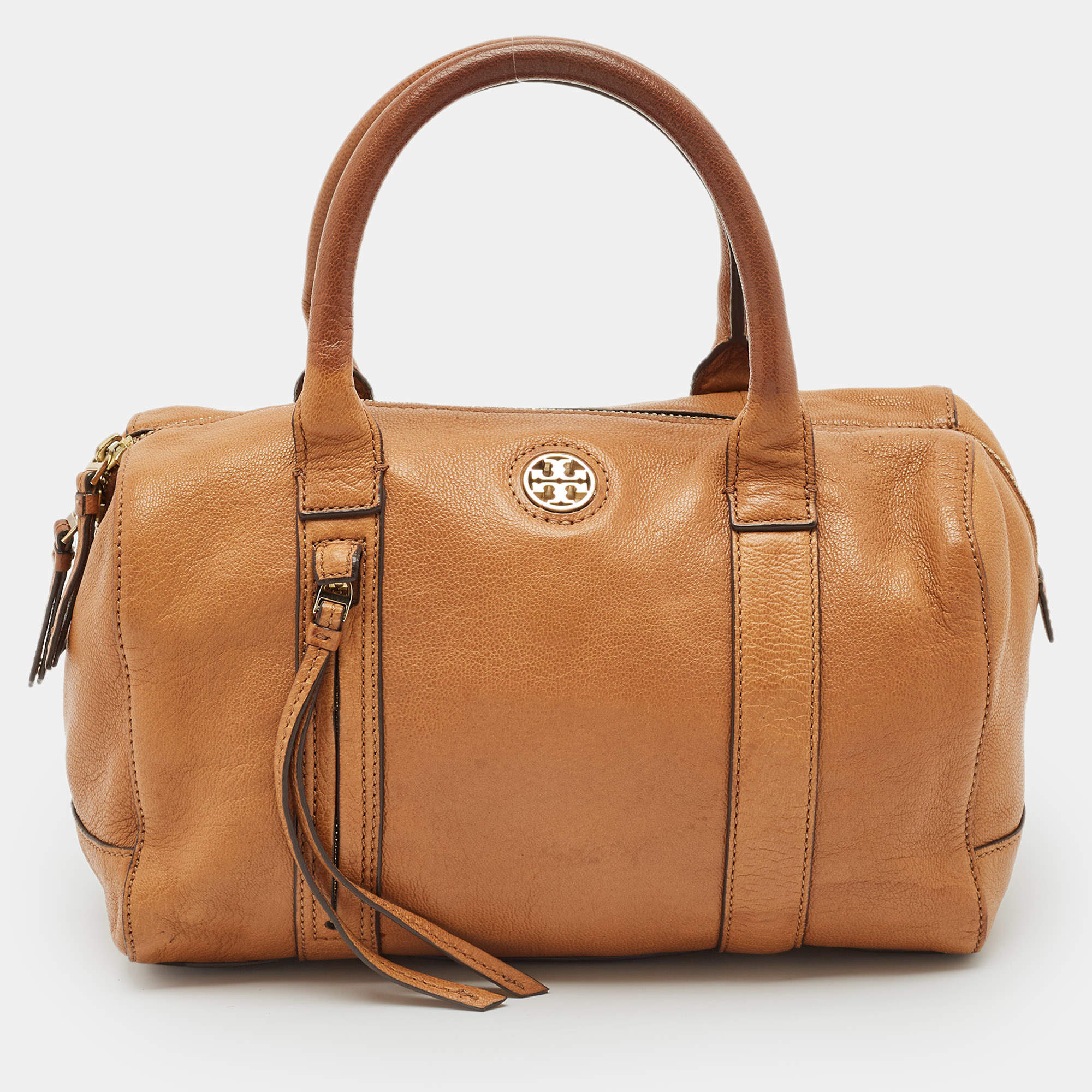 Tory Burch Brown Leather Brody Satchel