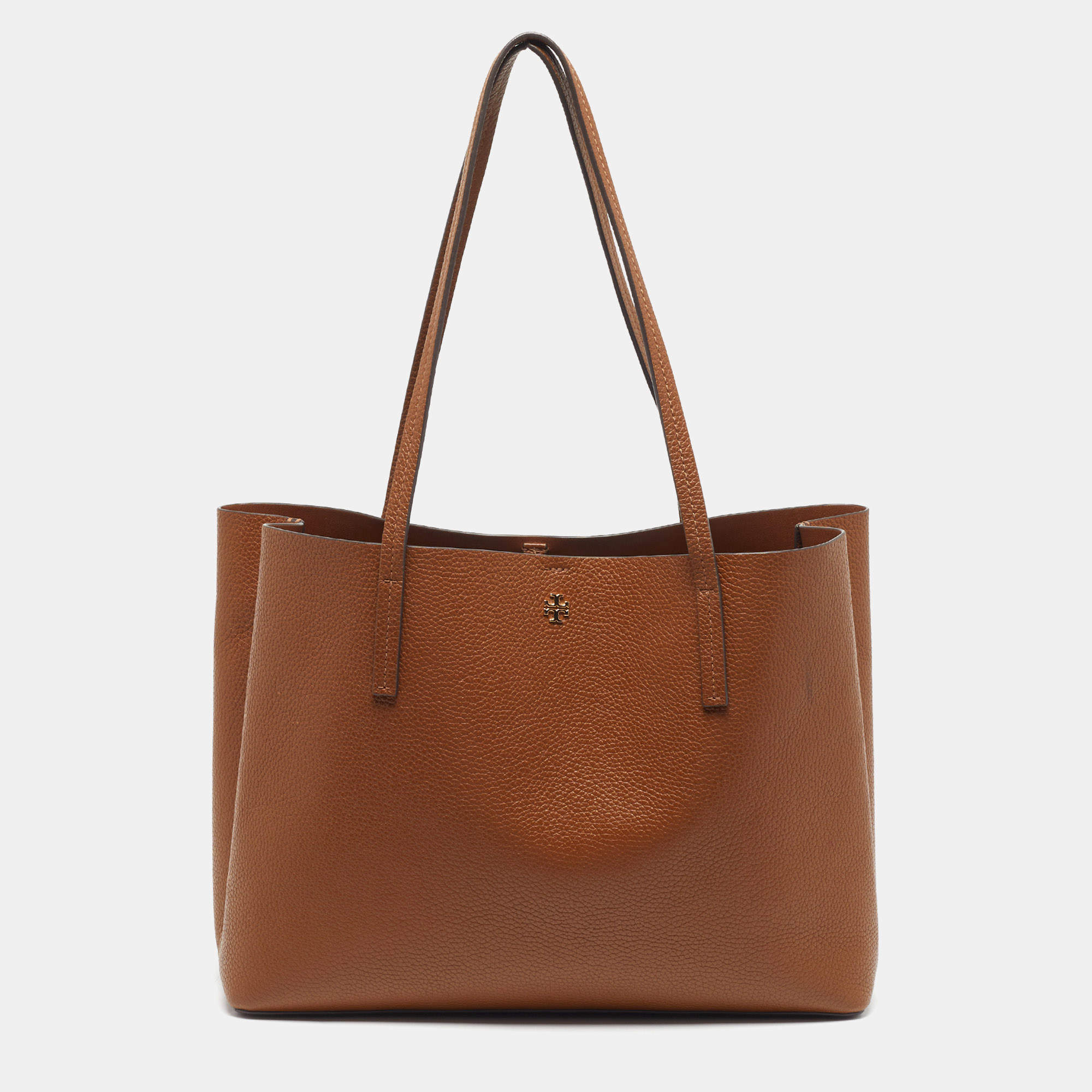 مملوكة مسبقًا Tory Burch Blake Brown Leather Tote