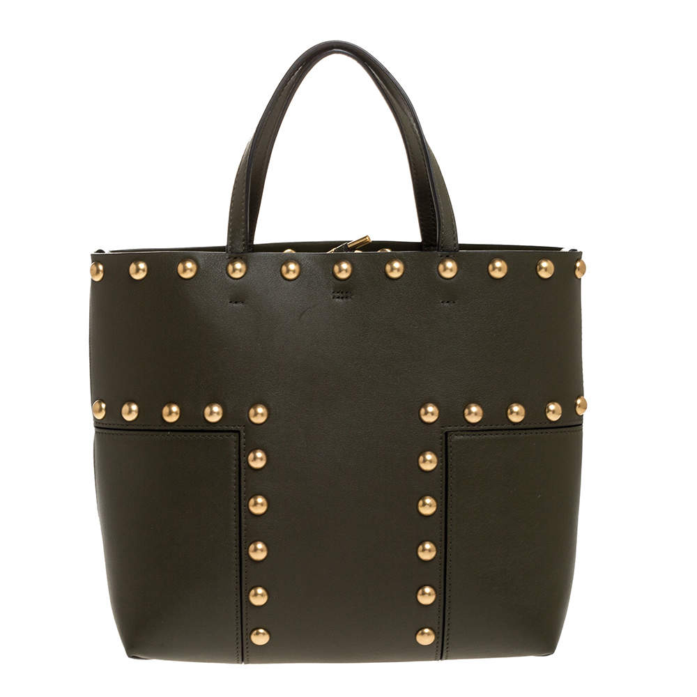 tory burch block t stud tote