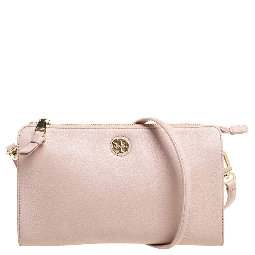 Tory Burch Nude Leather Robinson Clutch Bag Tory Burch | TLC