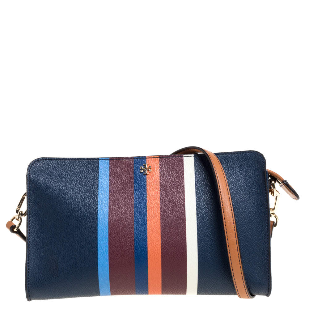 Pre Owned Tory Burch Multicolor Leather Crossbody Bag