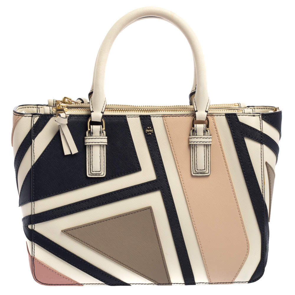Tory Burch Multicolor Fret Patchwork Leather Robinson Tote Tory Burch | TLC