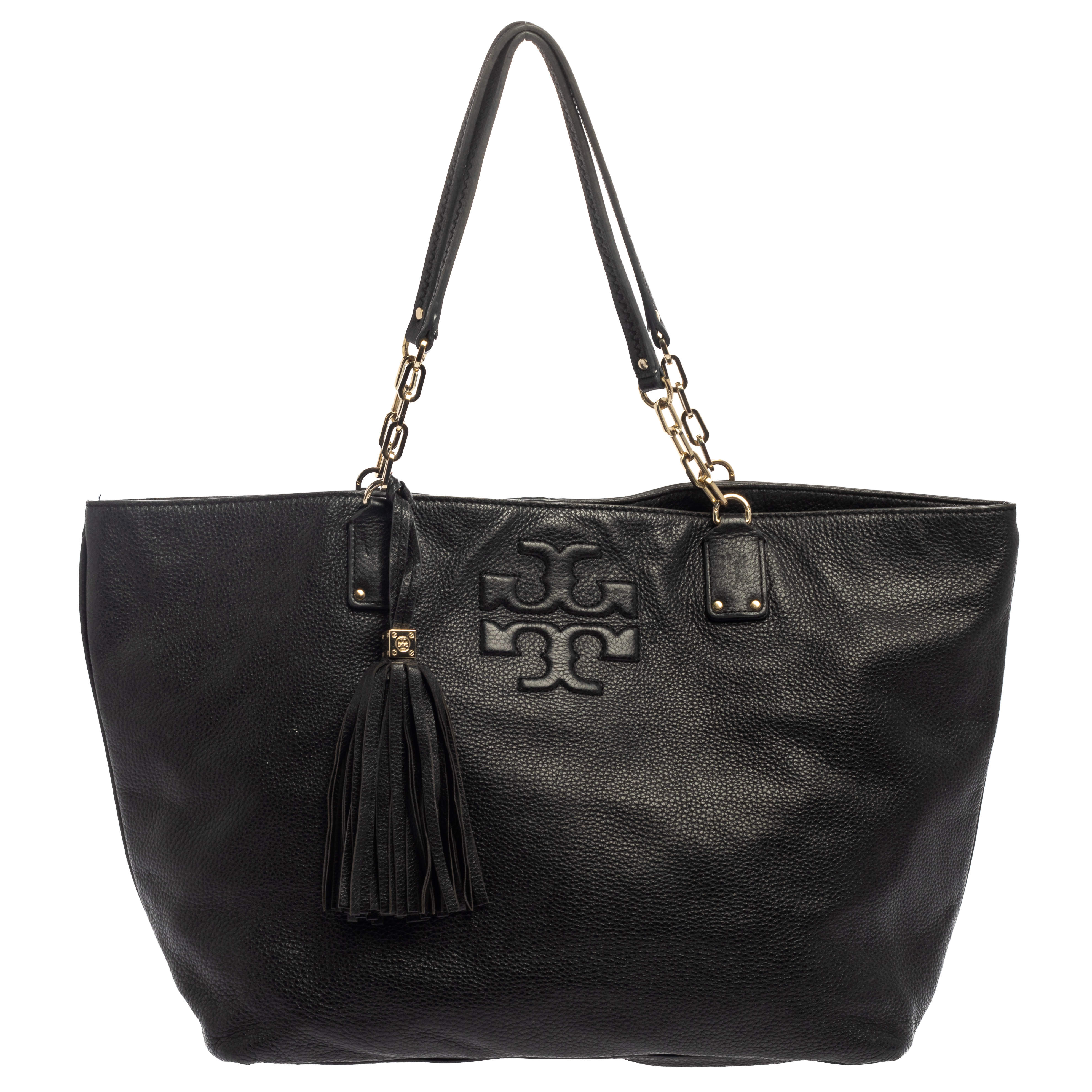 Tory Burch Black Leather Large Thea Tote Tory Burch | TLC