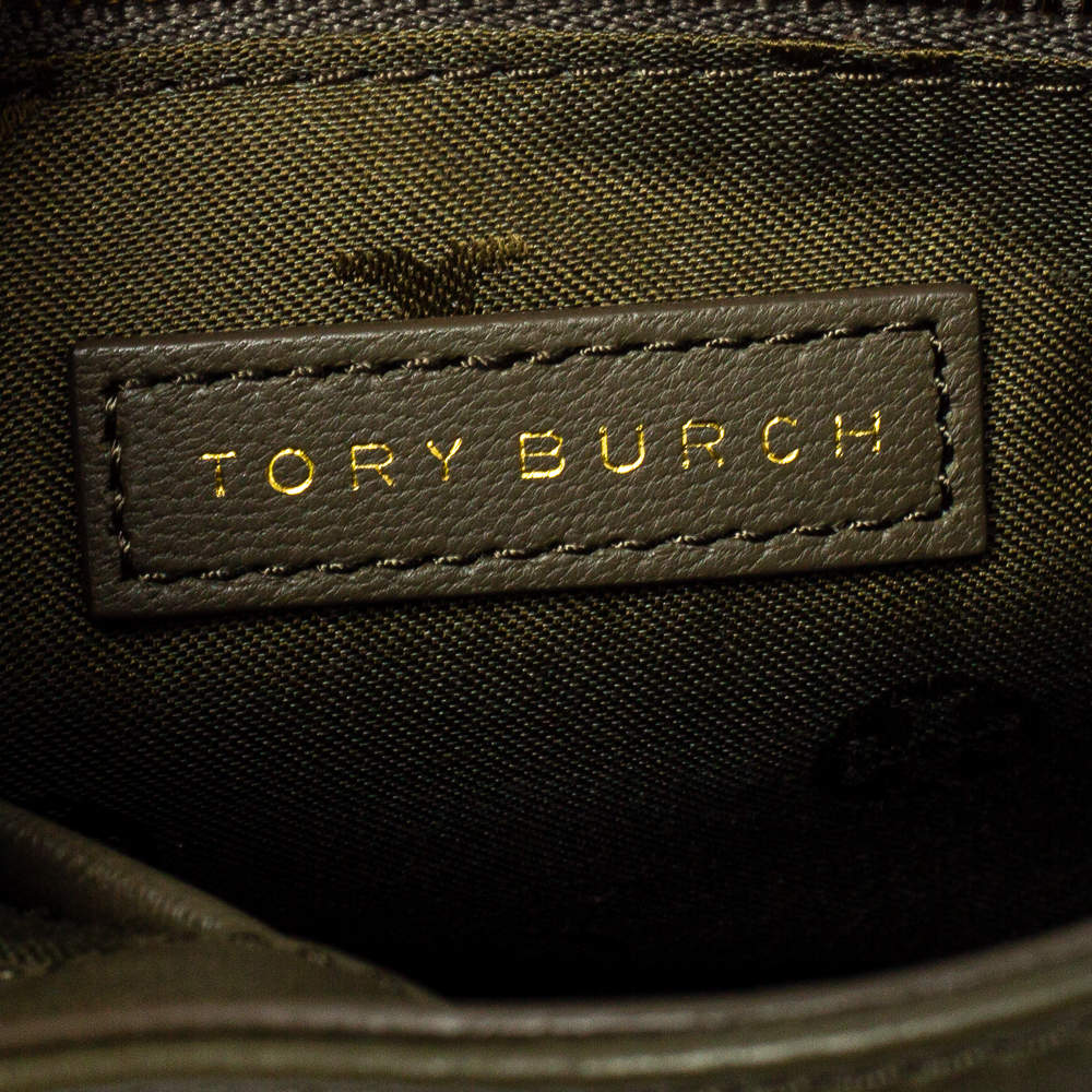 Tory Burch Olive Green Leather Alexa Shoulder Bag Tory Burch