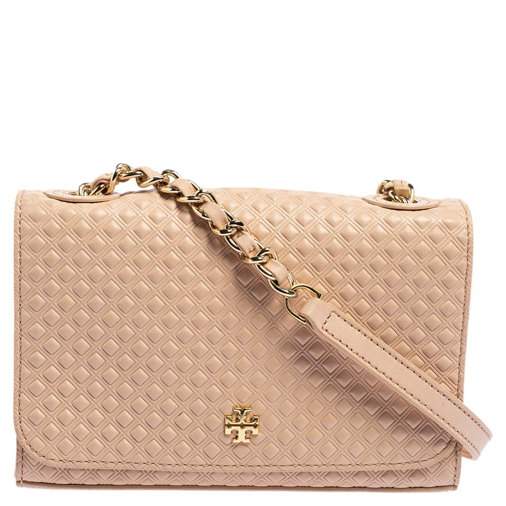 Tory Burch Pink Quilted Leather Flap Crossbody Bag Tory Burch | TLC