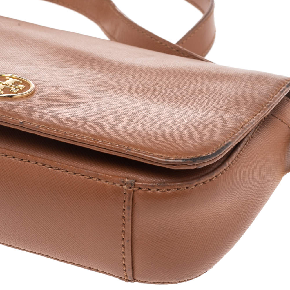 Tory Burch Leather Robinson Mini Crossbody Bag (SHF-19964) – LuxeDH