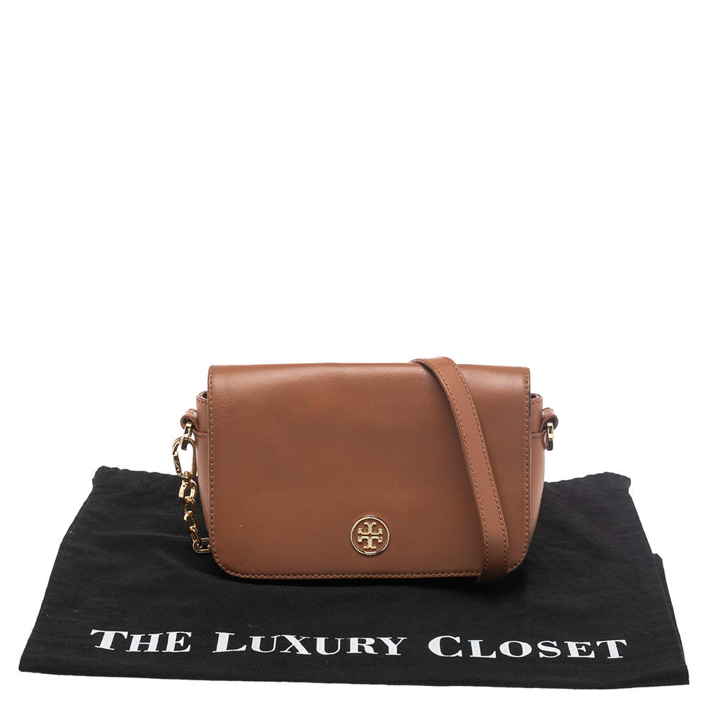 Tory Burch Leather Robinson Mini Crossbody Bag (SHF-19964) – LuxeDH