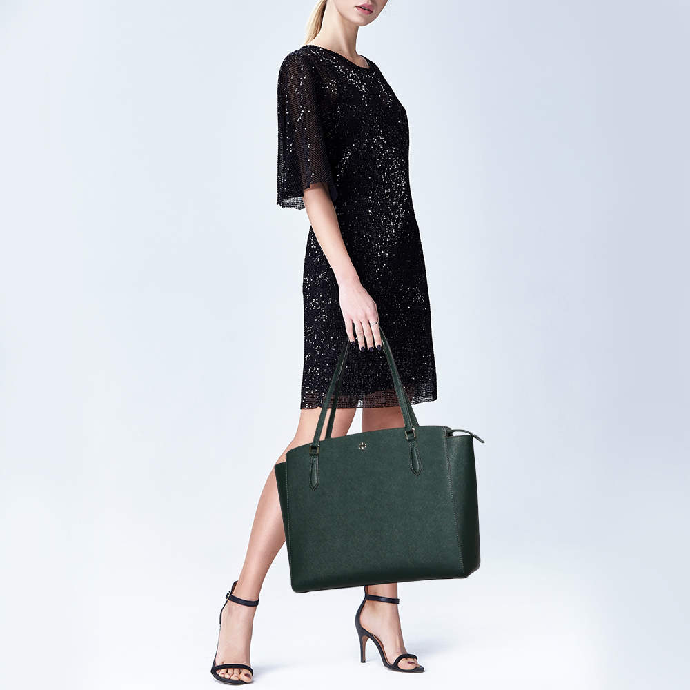 Tory Burch Emerson Zip Shoulder Bag Black, Women's Fashion, Bags